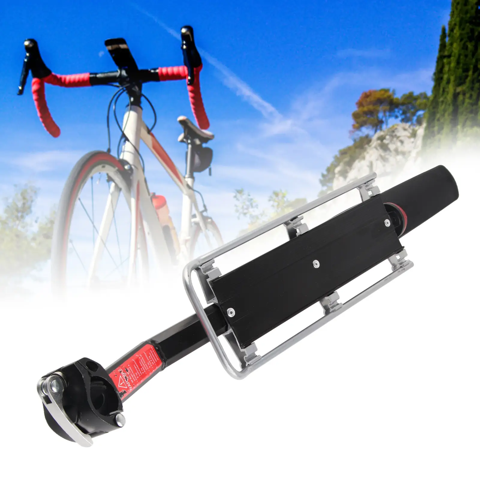 Bike Cargo Rack KW‑671‑05 Bike Rear Rack Seat Post Mount Quick Disassembly Alloy Bicycle Carrier Cargo Rack Bike Rear Rack