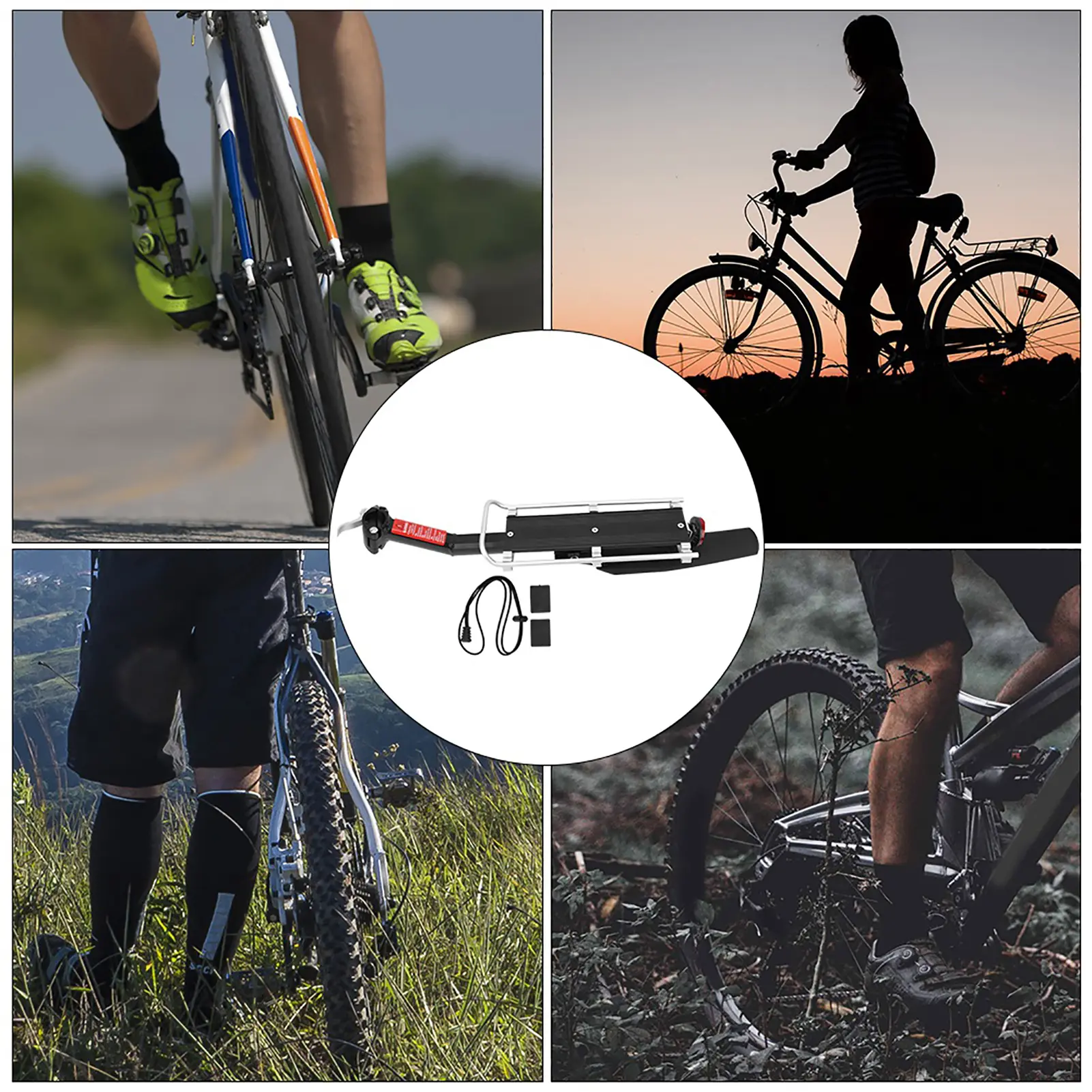 Bike Cargo Rack KW‑671‑05 Bike Rear Rack Seat Post Mount Quick Disassembly Alloy Bicycle Carrier Cargo Rack Bike Rear Rack