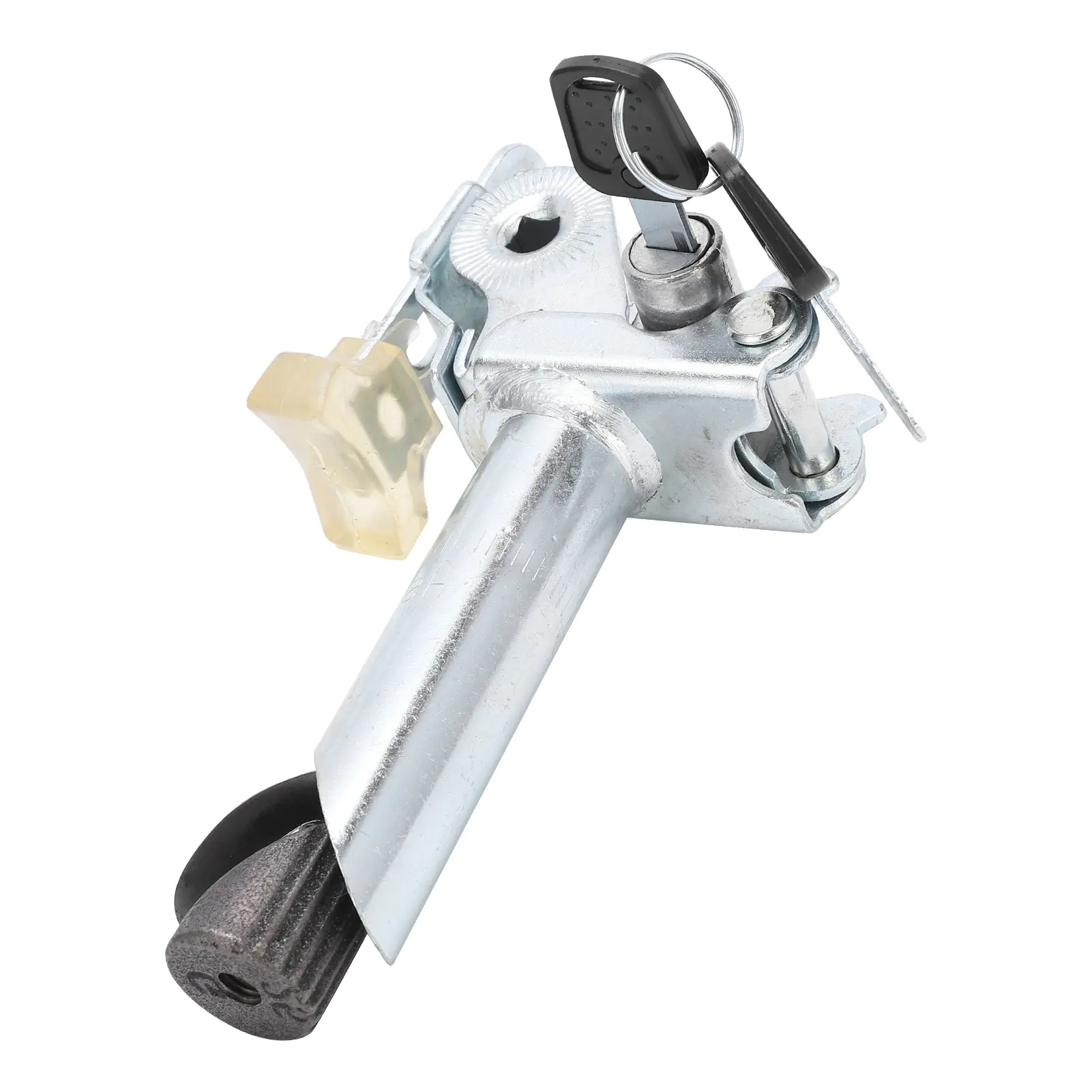 Electric Bike Seatpost Metal Foldable Bike Seat Post with Anti‑Theft Key Internal Lock Bike Accessory