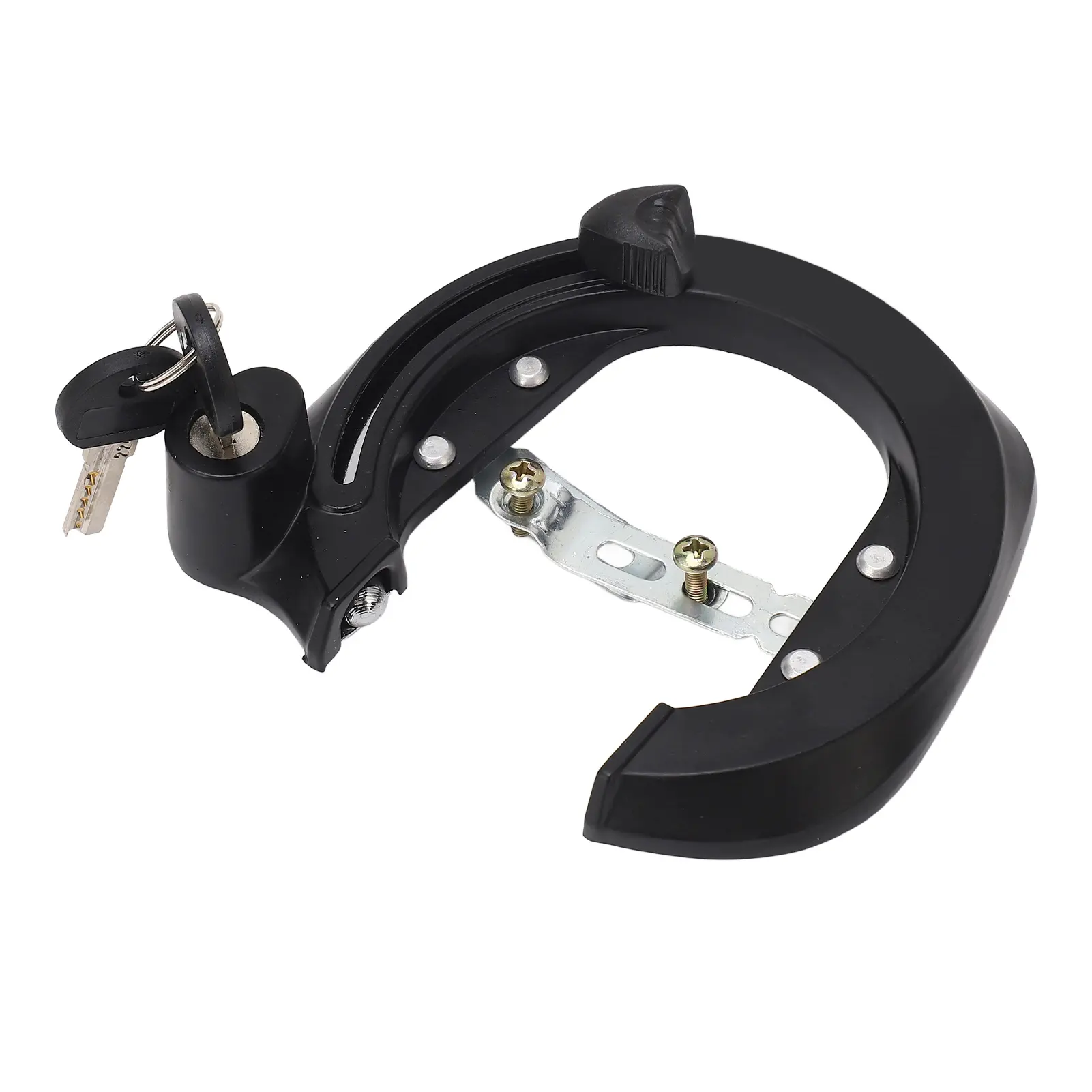 Crab Claw Lock Anti Theft Alloy Bicycle Crab Claw Security Lock Wear Proof with 2 Keys for Mountain Bike Road Bike Folding Bike