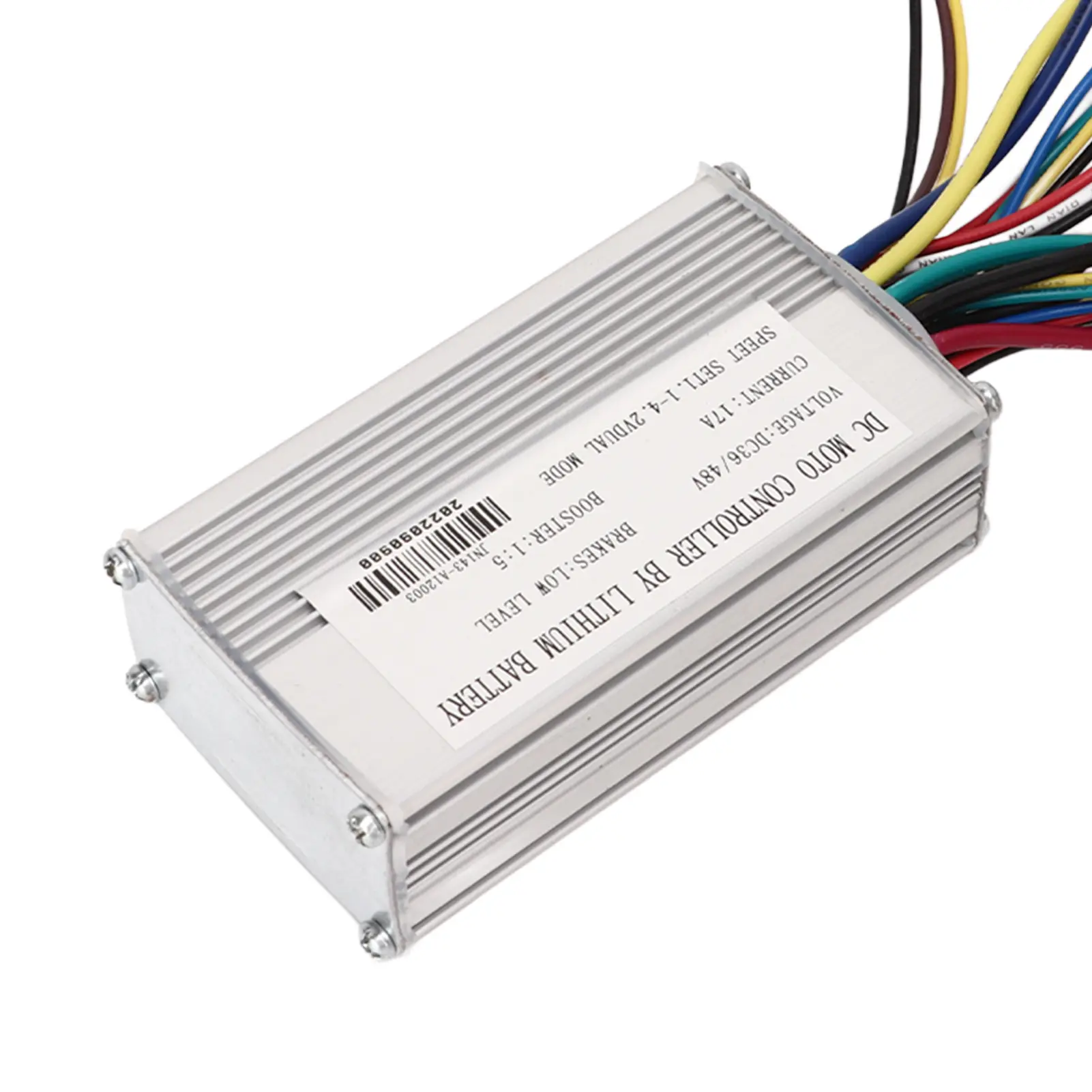 DC Motor Controller with Wire Harness Motor Controller Lithium Battery for Electric Bike 36V 48V 17A Motor Controller with Wire