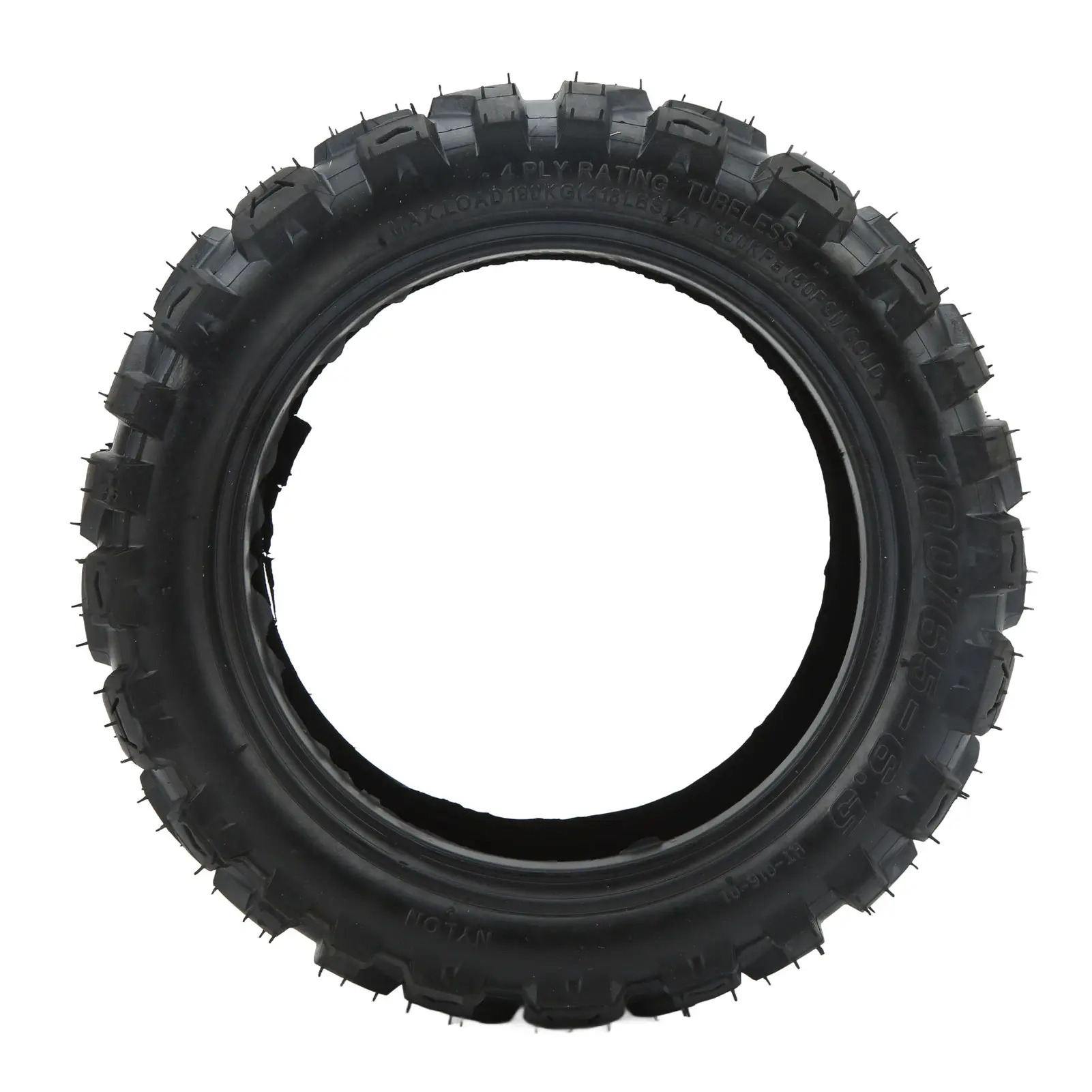 Electric Scooter Tire Low Noise Comfortable Off Road Vacuum Tire Wear Resistance 100/65‑6.5 Anti Slip for Snowfield