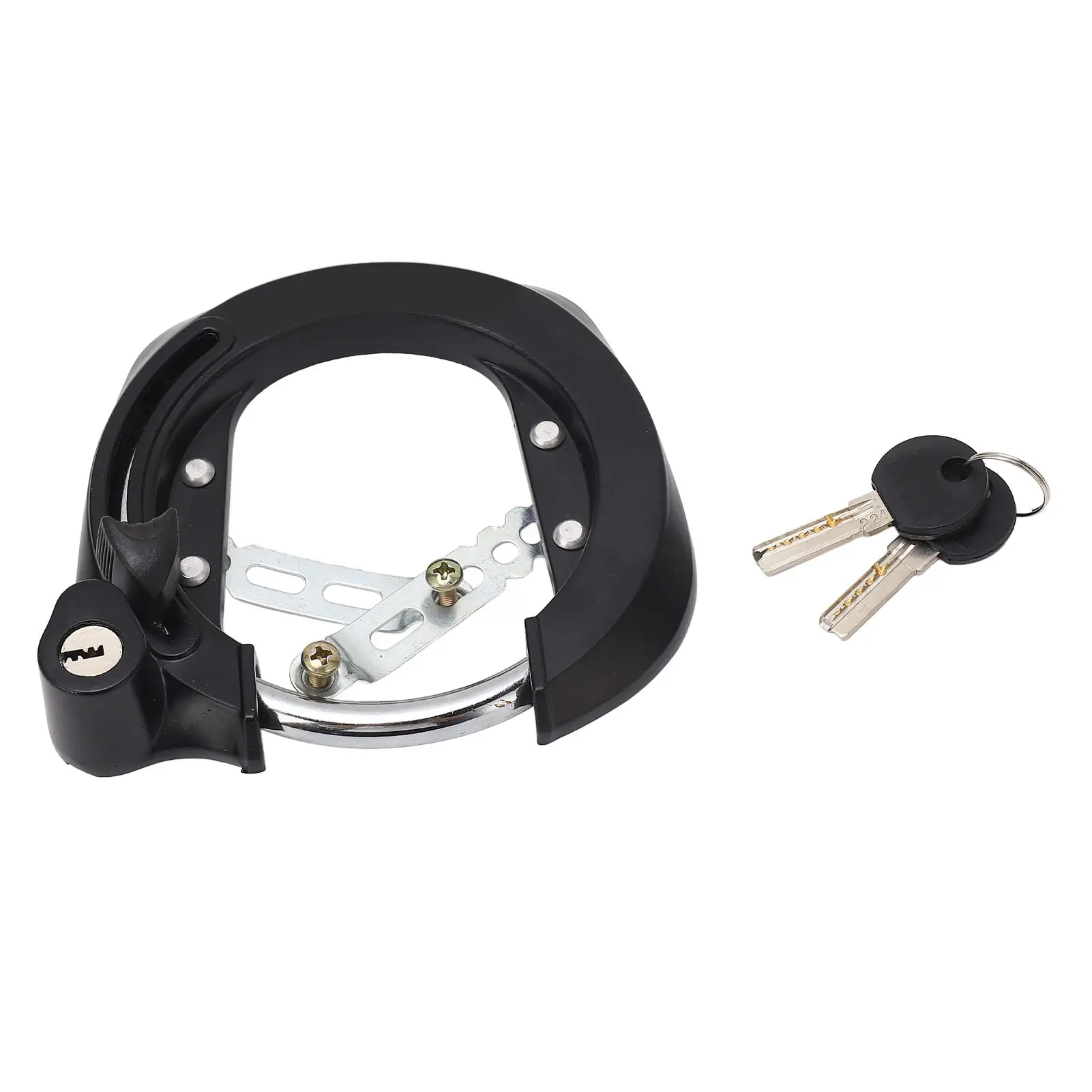 Crab Claw Lock Anti Theft Alloy Bicycle Crab Claw Security Lock Wear Proof with 2 Keys for Mountain Bike Road Bike Folding Bike
