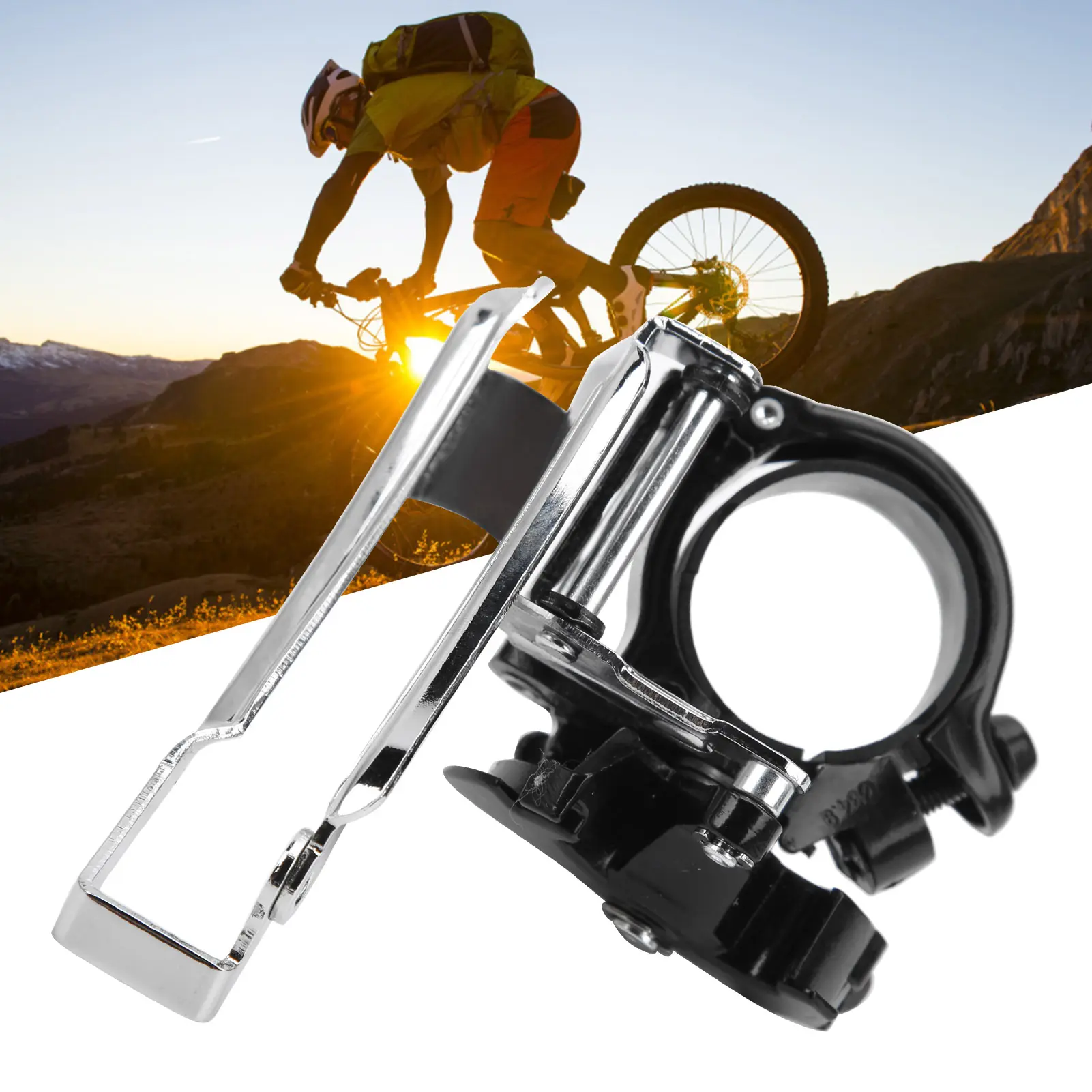 Front Derailleur Bicycle Front Derailleur 7/8/9 Speed Aluminium Alloy Mountain Bicycle Front Derailleur Shifter Bike Accessory