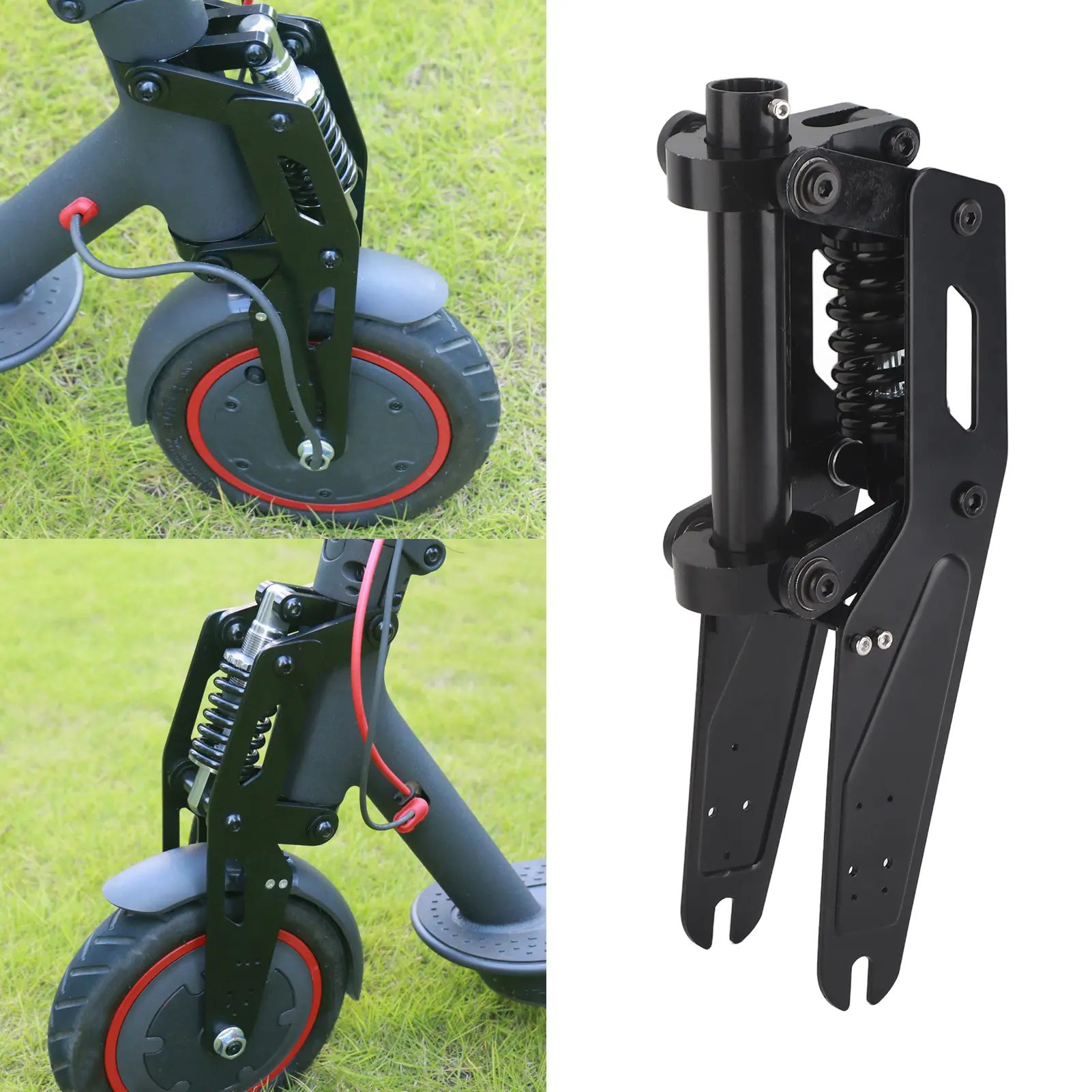 Front Fork Shock Absorption Kit Stainless Steel High Density Reduce Vibration Suspension Fork for Xiaomi M365 M365 Pro