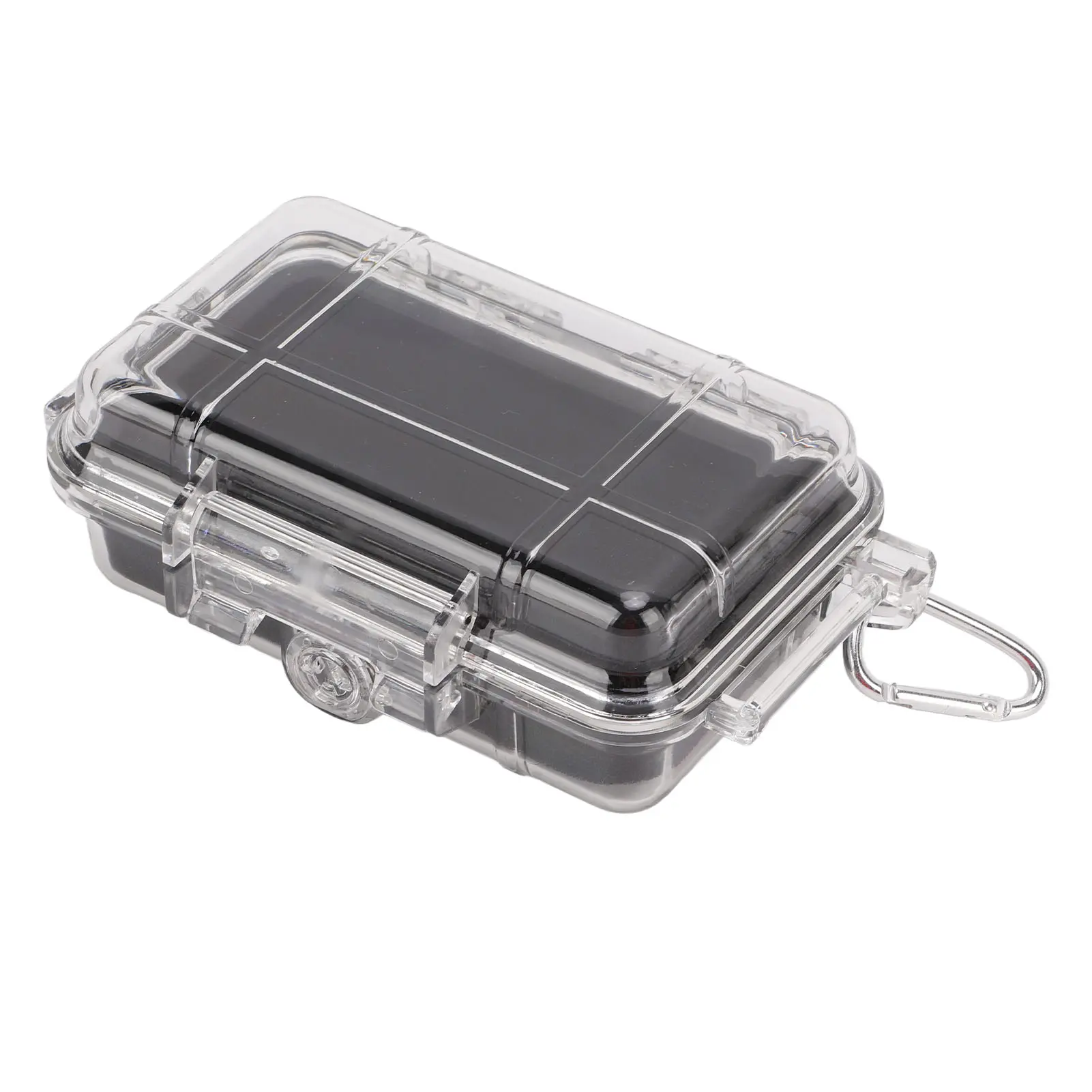 Plastic Shockproof Box with Shock Absorption Liner Outdoor Waterproof Airtight Case for Camping Hiking Fishing