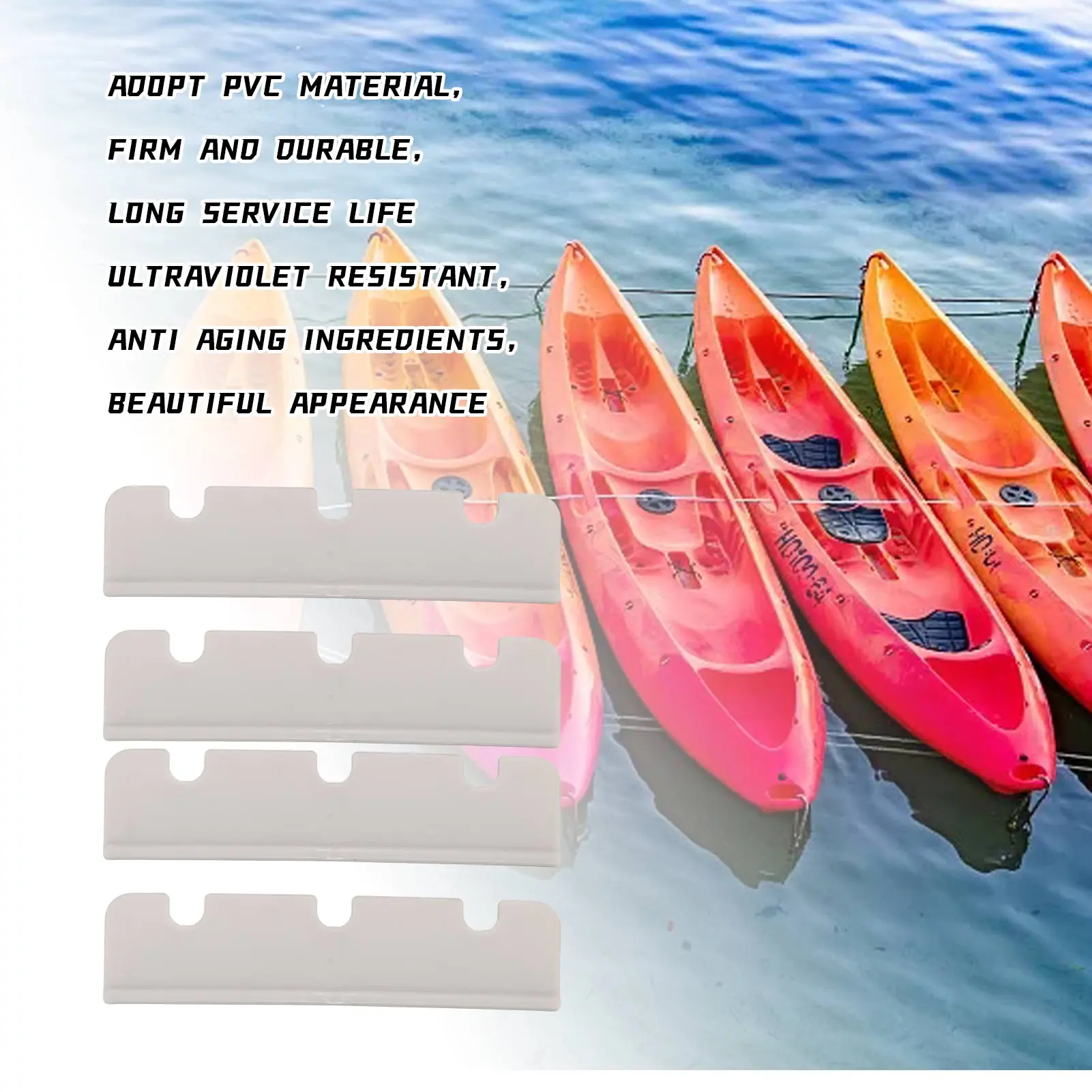 Inflatable Boat Seat Hook Mounts Anti Aging Ultraviolet Resistant Replacement PVC Boat Seat Hook Clip for Yachts for Canoes