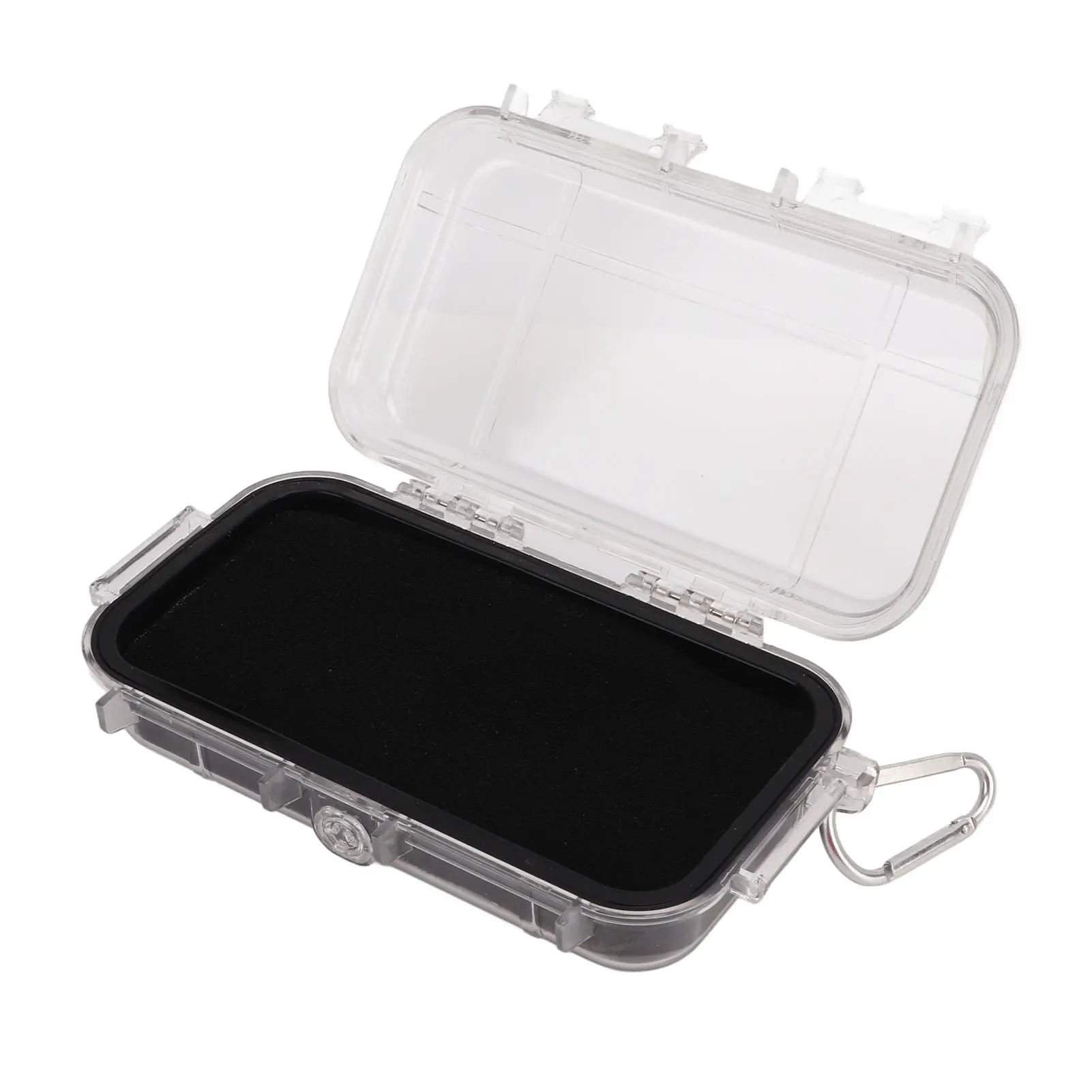 Plastic Shockproof Box with Shock Absorption Liner Outdoor Waterproof Airtight Case for Camping Hiking Fishing