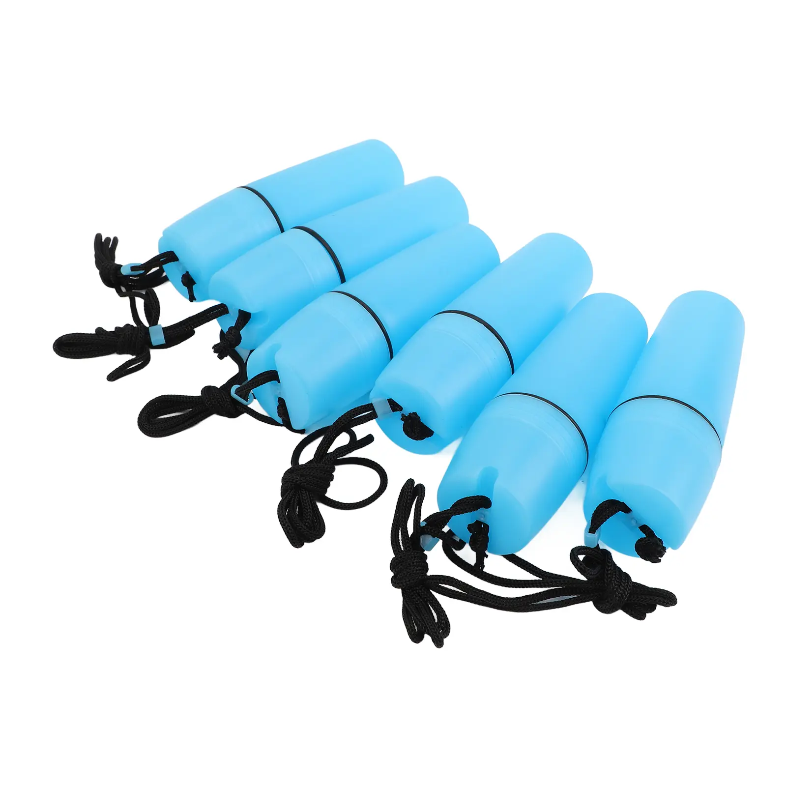 6Pcs Kayak Container Bottle ABS Waterproof Portable Kayak Sealed Bottle Dry Canister with Hook Rope for Surfing Kayaking Boating