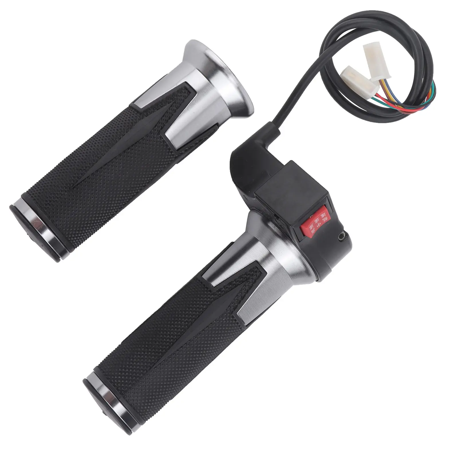 1 Pair Handlebar Throttle Grip 3 Speed Control Universal Throttle Handle for Electric Bikes Scooters for 22mm Handlebar