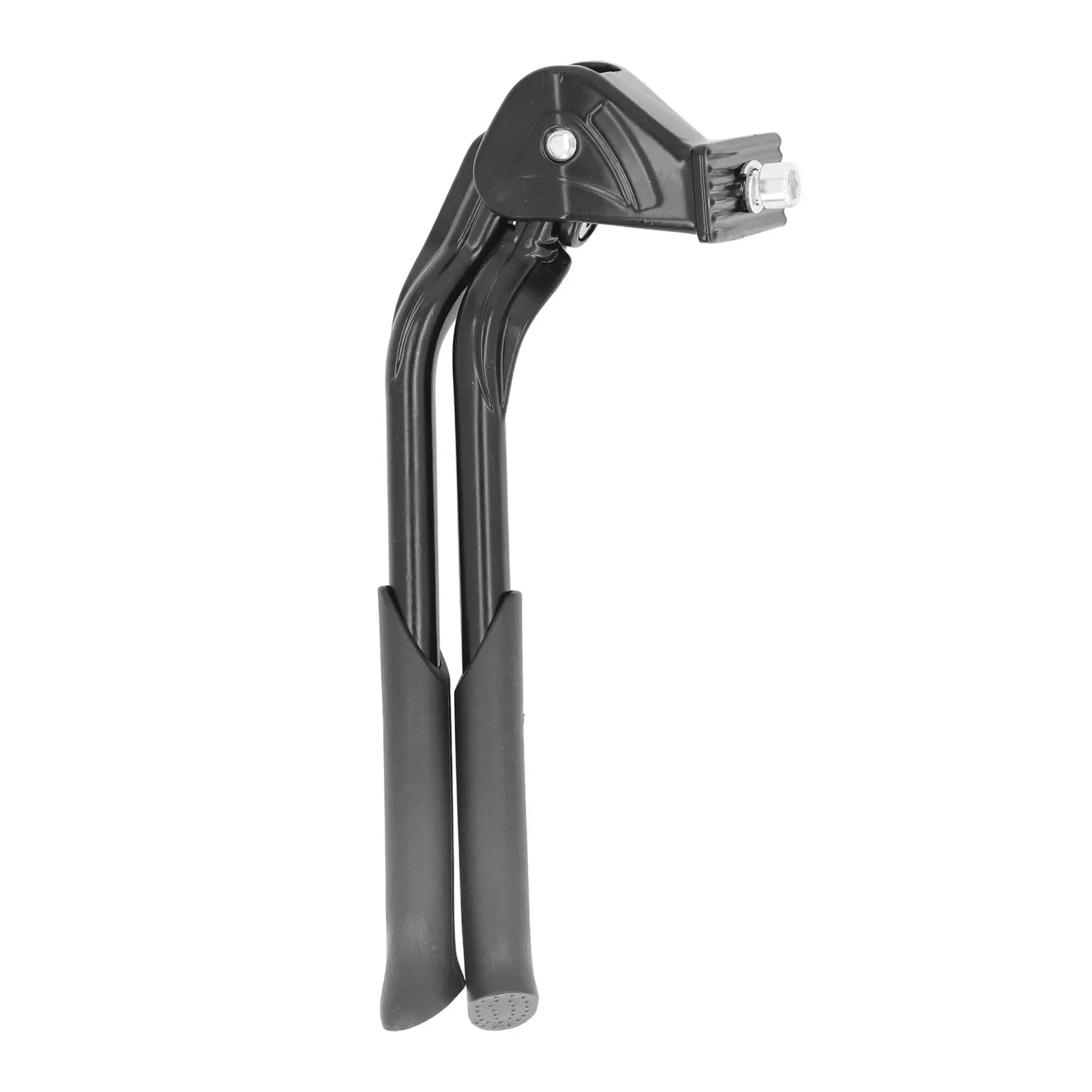 Double Leg Bike Kickstand with 7 Holes Height Adjustable Aluminum Alloy Anti Slip Bicycle Stand for Folding Bike Mountain Bike