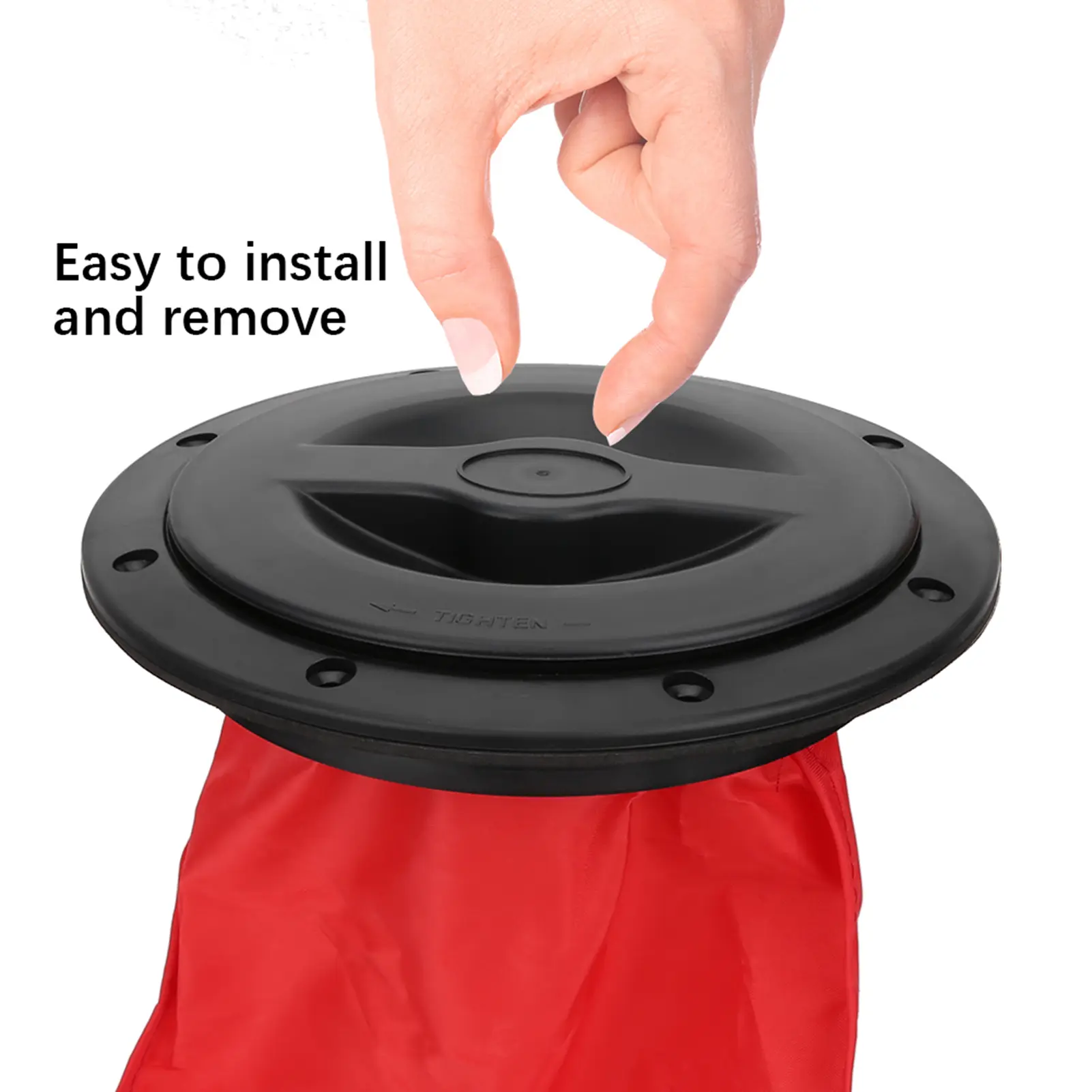 Boat Sealing Hatch Cover Round Circular Type Lid Waterproof Kayak Accessories W/Storage Bag Cover W/Storage Bag Kayak Accessory