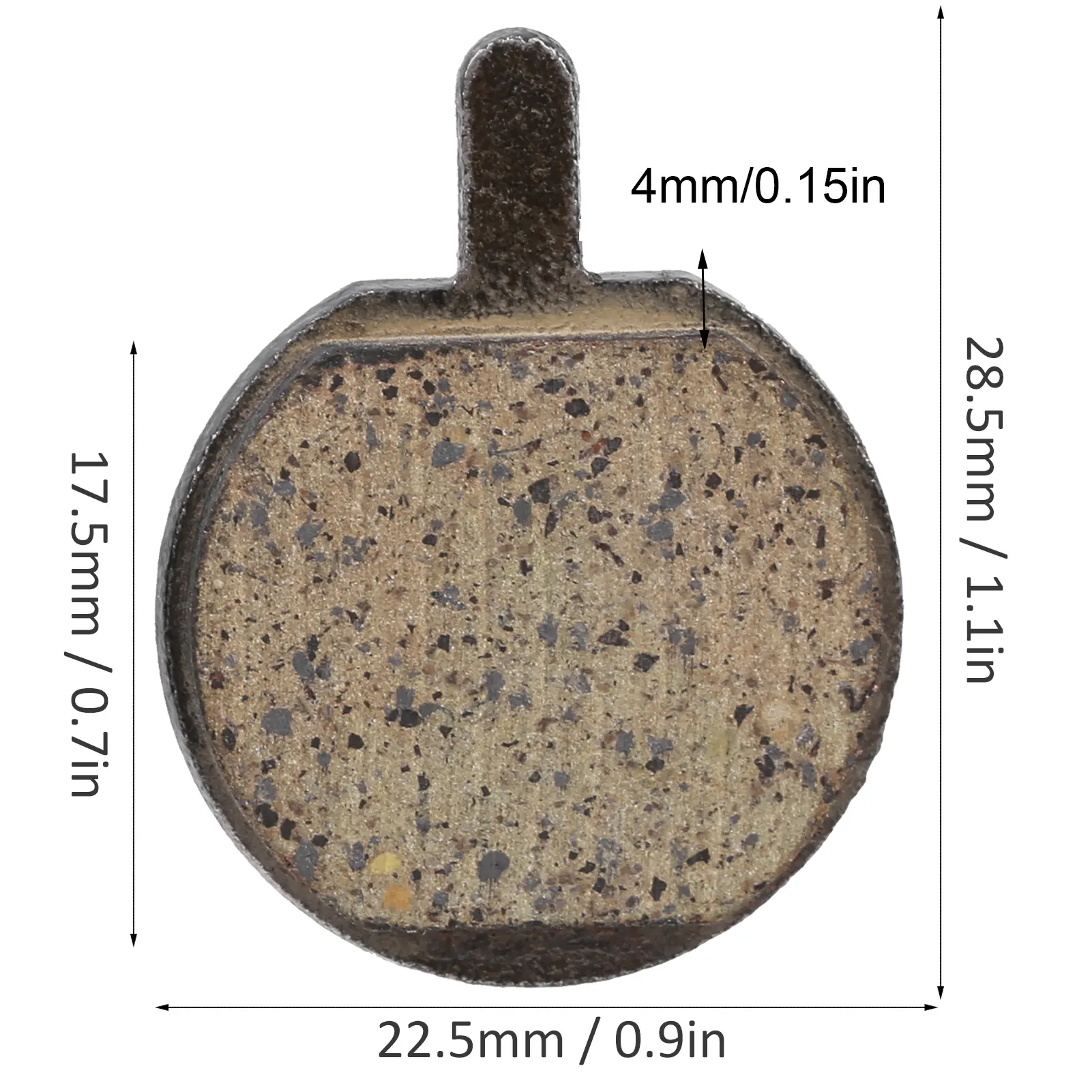 Cycling Parts 5Pairs Disc Brake Pads Replacement Semi‑Metallic Resin Parts for Bicycle Mountain Bike Semi‑Metallic Brake Pad
