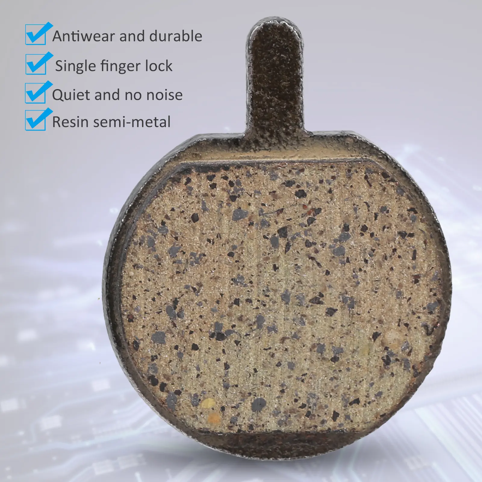 Cycling Parts 5Pairs Disc Brake Pads Replacement Semi‑Metallic Resin Parts for Bicycle Mountain Bike Semi‑Metallic Brake Pad