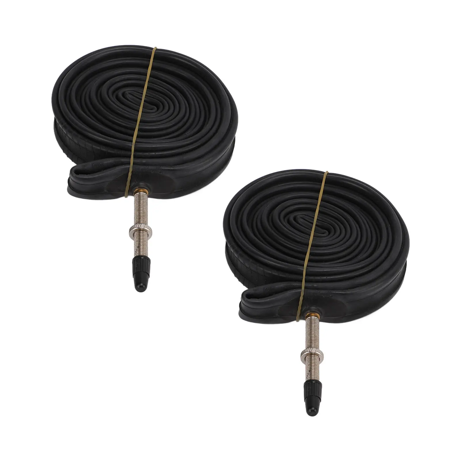 2 Pack 700x23C Bike Inner Tube 700c Presta Valve Butyl Rubber Bike Tube with 2 Tire Levers for Mountain Bikes Road Bikes
