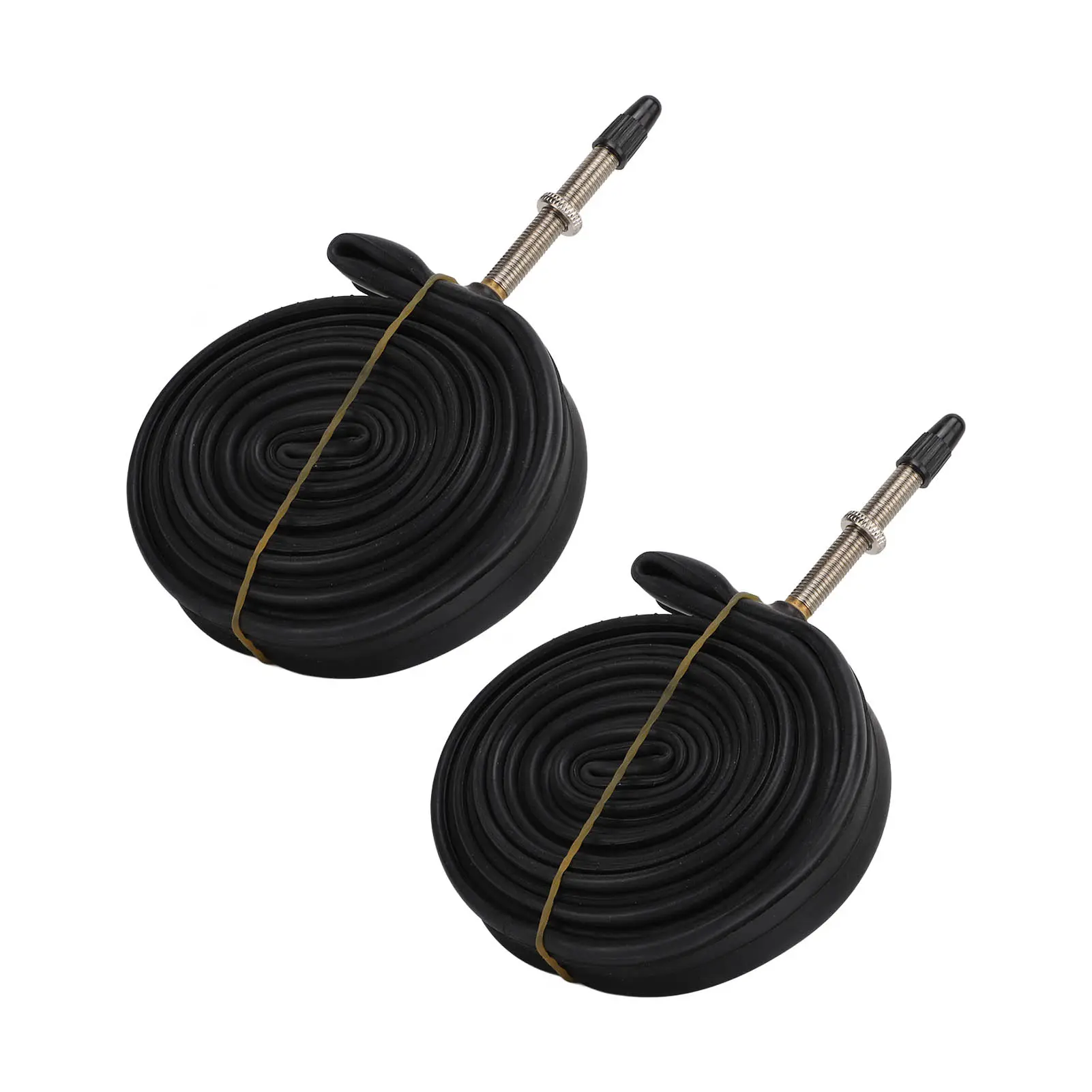 2 Pack 700x23C Bike Inner Tube 700c Presta Valve Butyl Rubber Bike Tube with 2 Tire Levers for Mountain Bikes Road Bikes