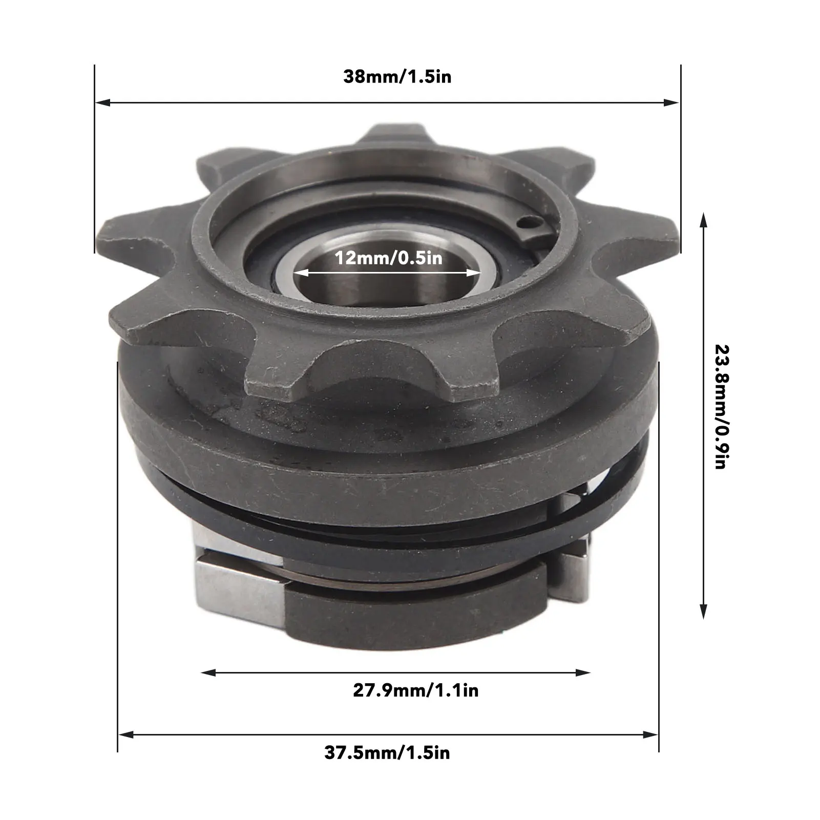 Bicycle Freewheel 9T 12mm Refit Single Speed Cog Sprocket Freewheel For 412 Folding Bicycle