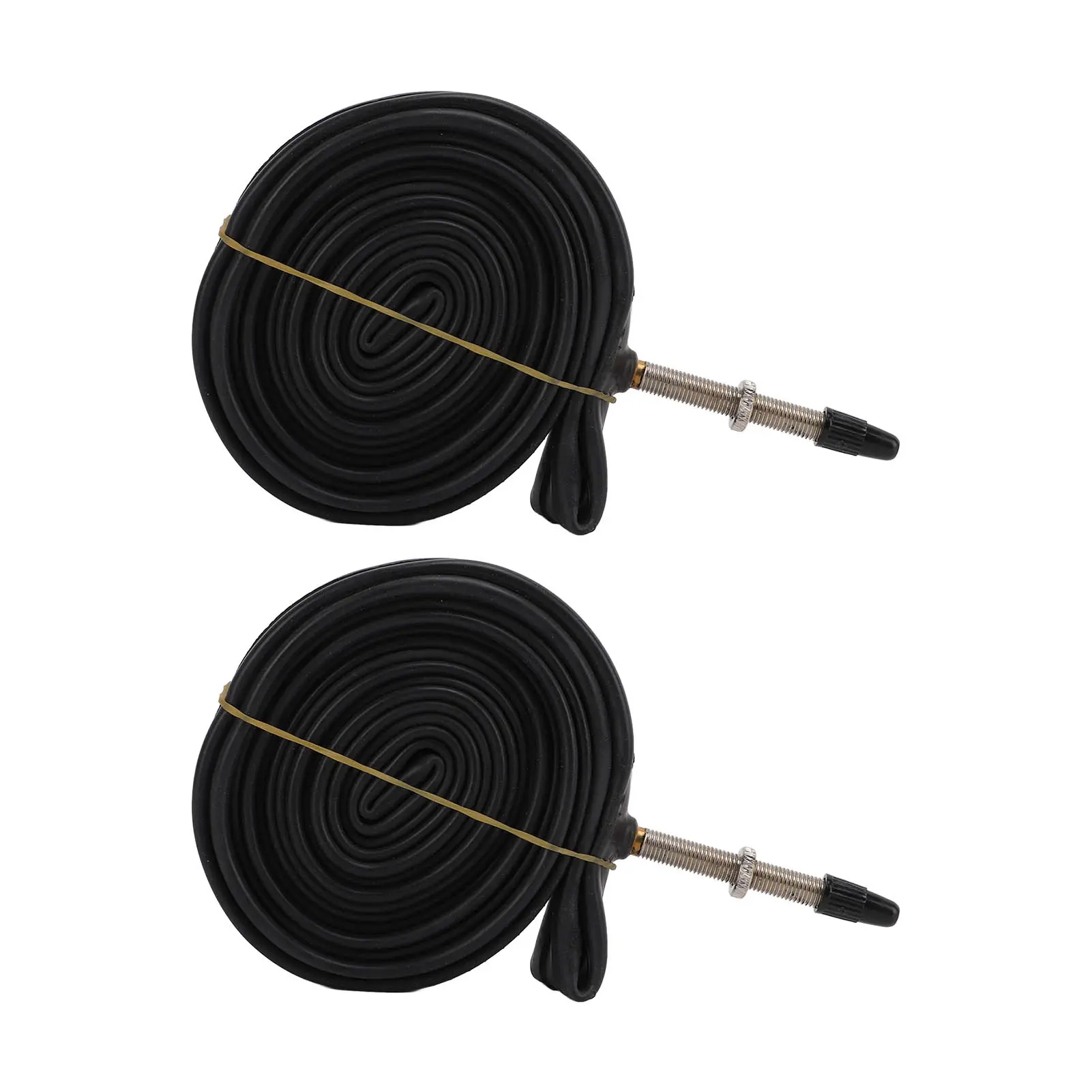 2 Pack 700x23C Bike Inner Tube 700c Presta Valve Butyl Rubber Bike Tube with 2 Tire Levers for Mountain Bikes Road Bikes