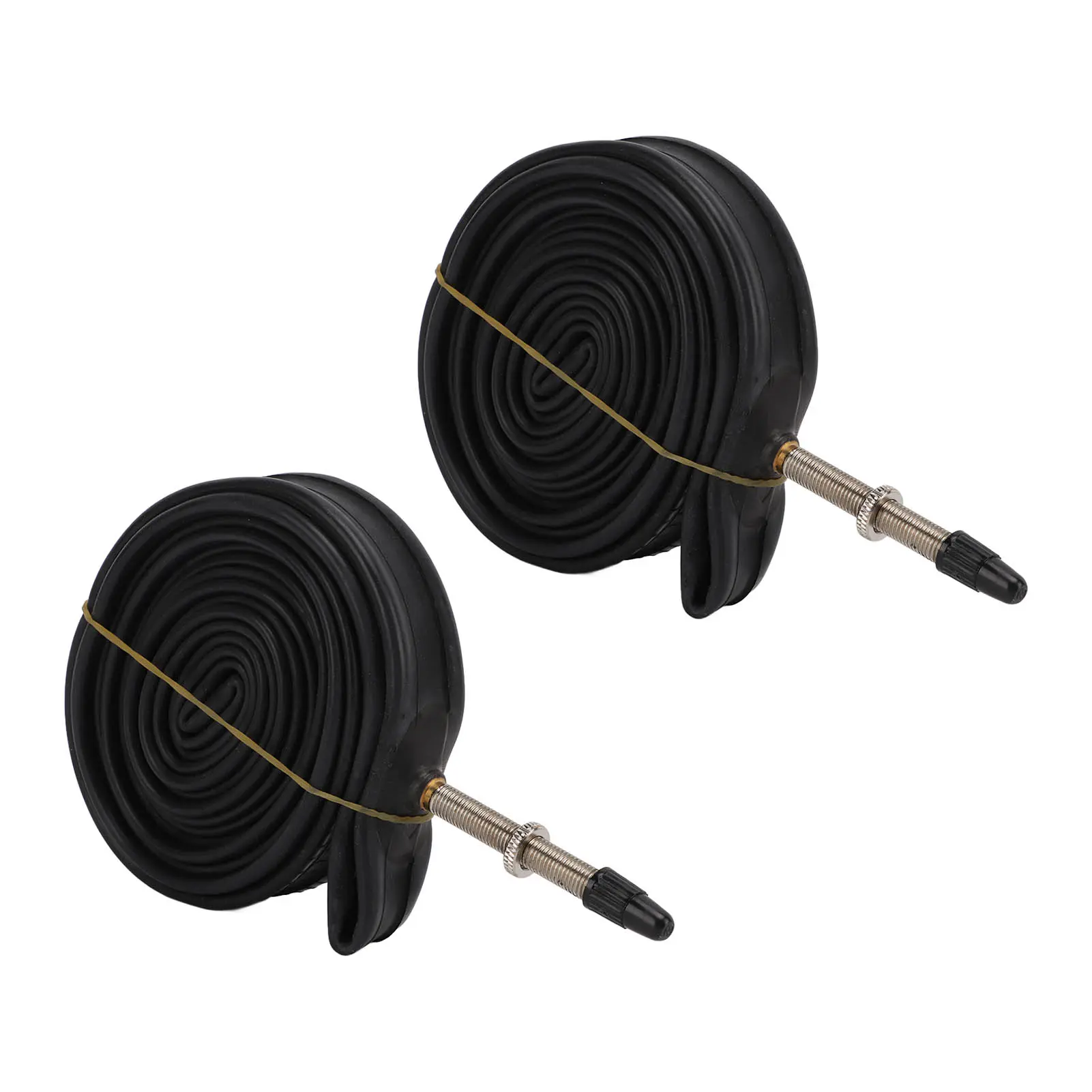 2 Pack 700x23C Bike Inner Tube 700c Presta Valve Butyl Rubber Bike Tube with 2 Tire Levers for Mountain Bikes Road Bikes