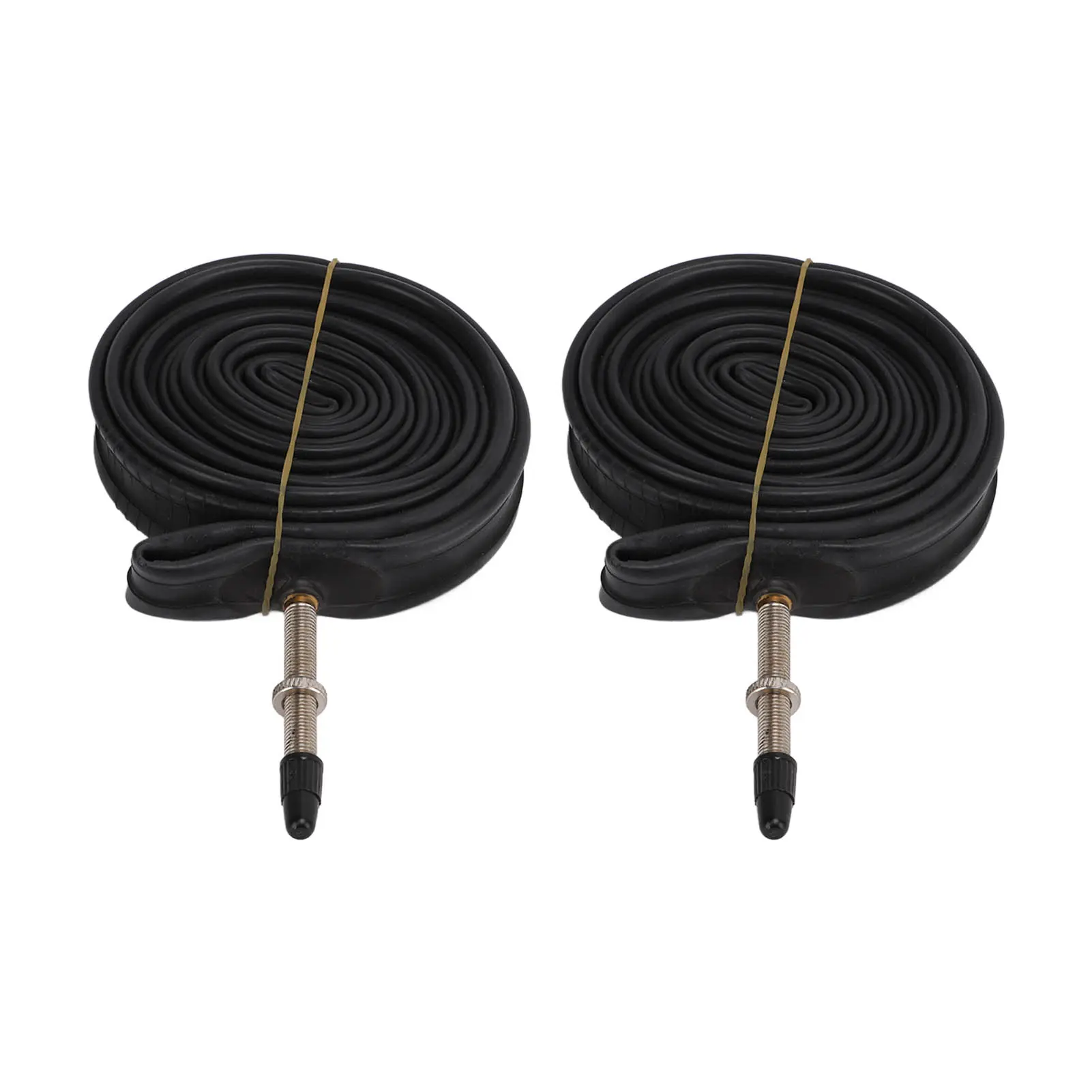 2 Pack 700x23C Bike Inner Tube 700c Presta Valve Butyl Rubber Bike Tube with 2 Tire Levers for Mountain Bikes Road Bikes