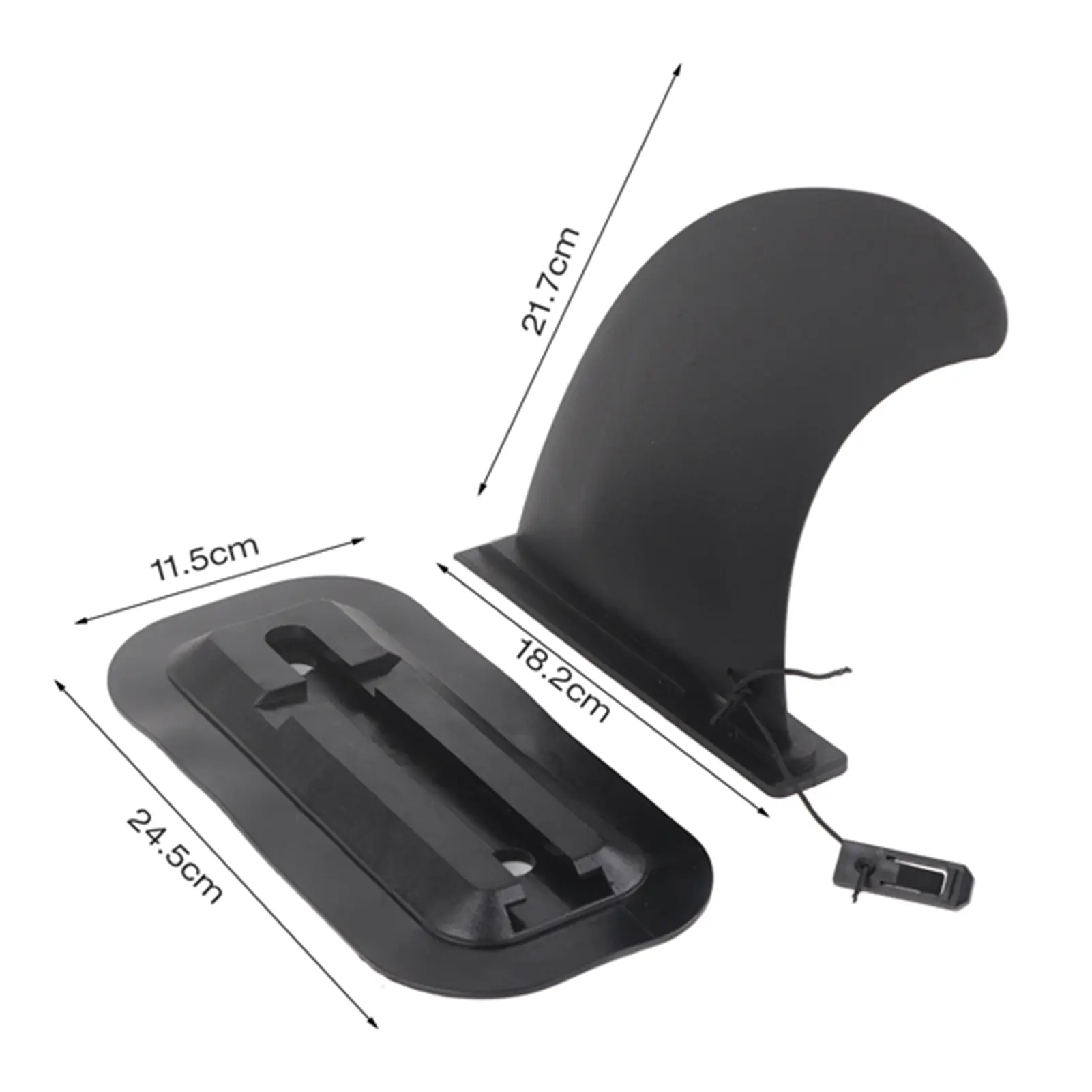 PVC Surfboard Center Fin Detachable Stand Up Paddle Board Long Board Center Fin
