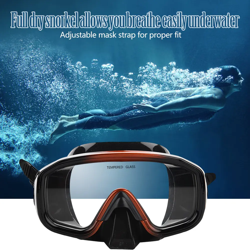 Underwater Mask Snorkel Adult Snorkeling Mask YonSub Diving Goggles Snorkeling Scuba Underwater Swimming Glasses Snorkel Set