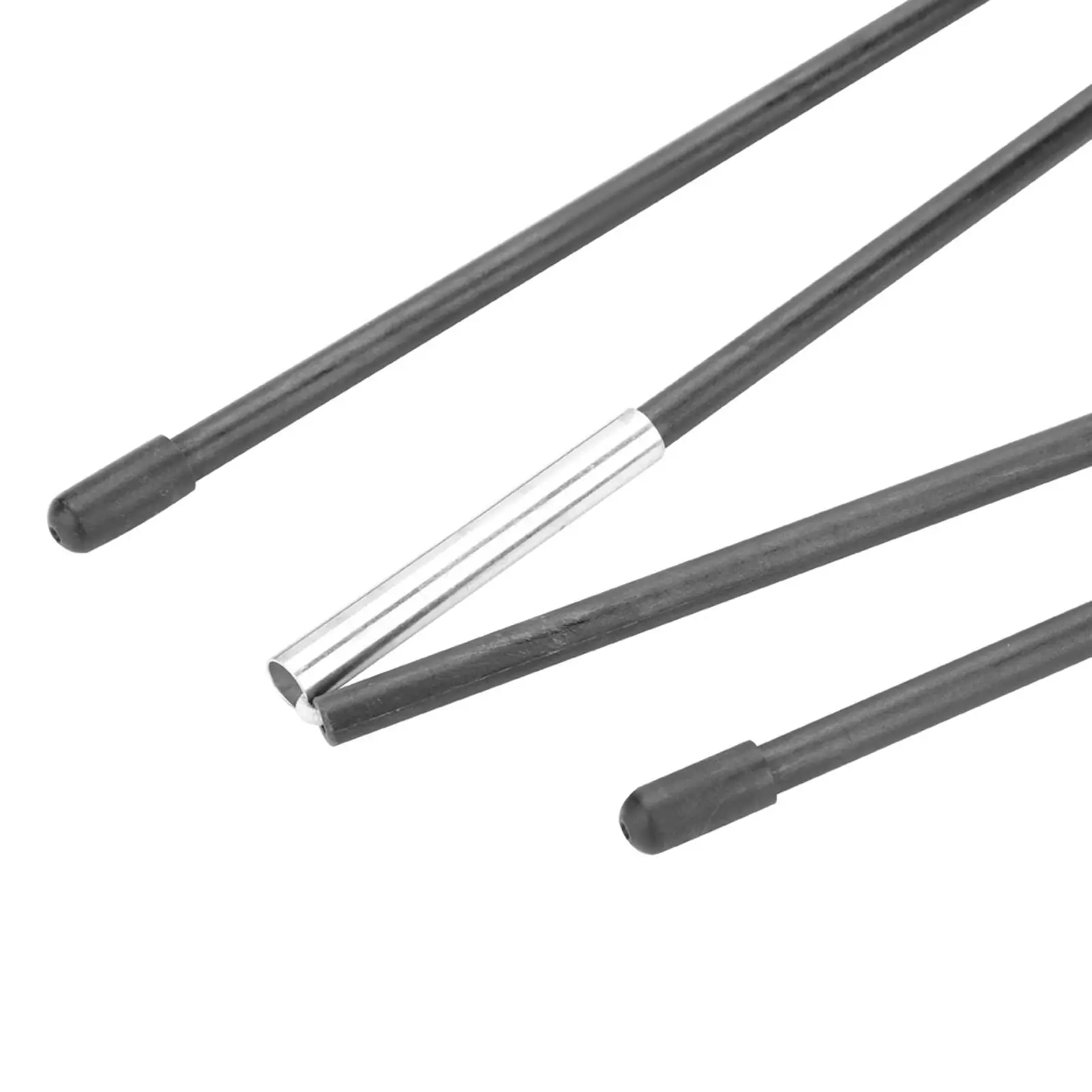 4 Sections Fiberglass Camping Tent Pole Bars 7mm Tube Diameter 180cm Length for Double Tents Support Rods Awning Frames Kit