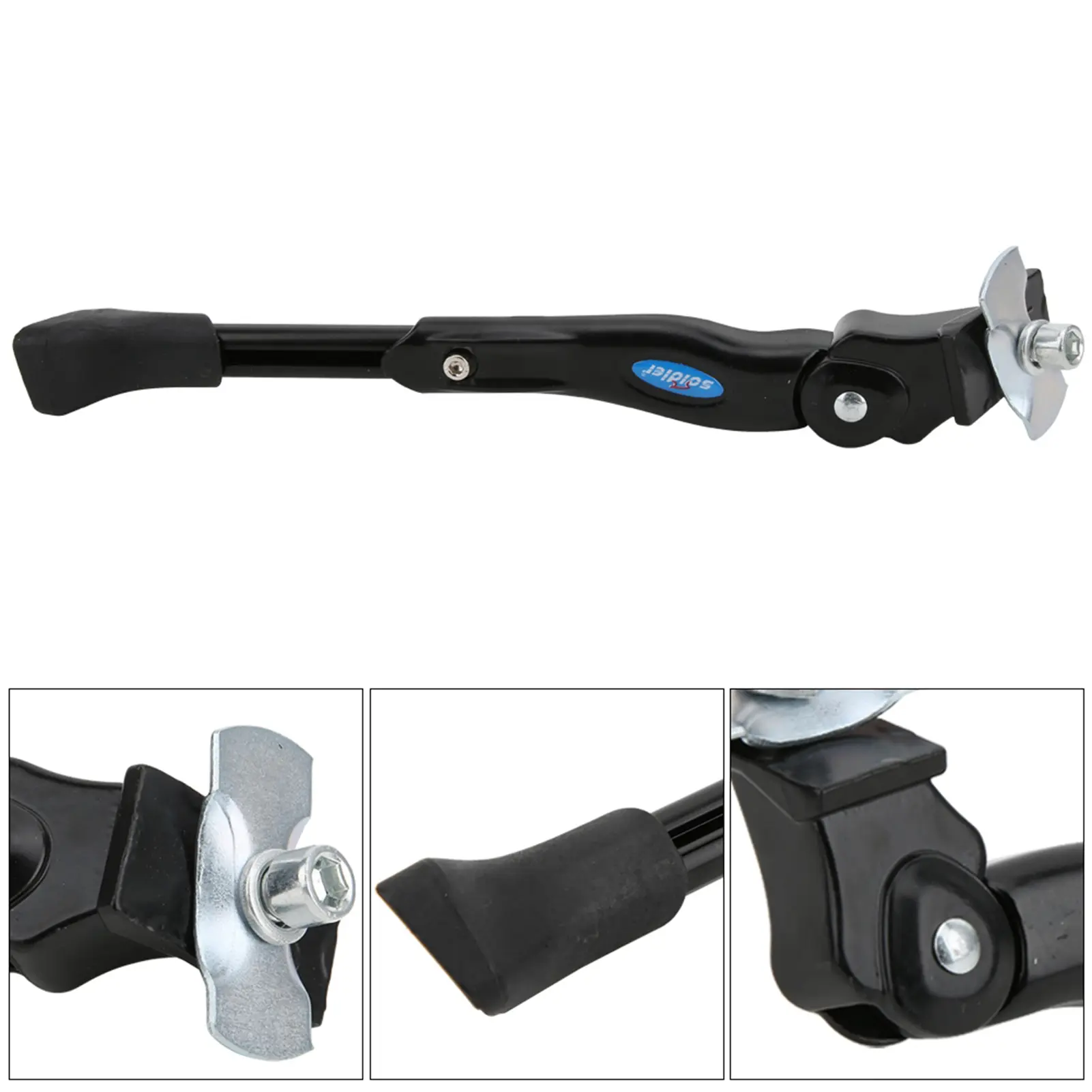 Bicycle Side Support Bike Aluminium Alloy Middle Support Side Rack Kickstand for Mountain Road Bicycle Bike Kickstand Sidestay
