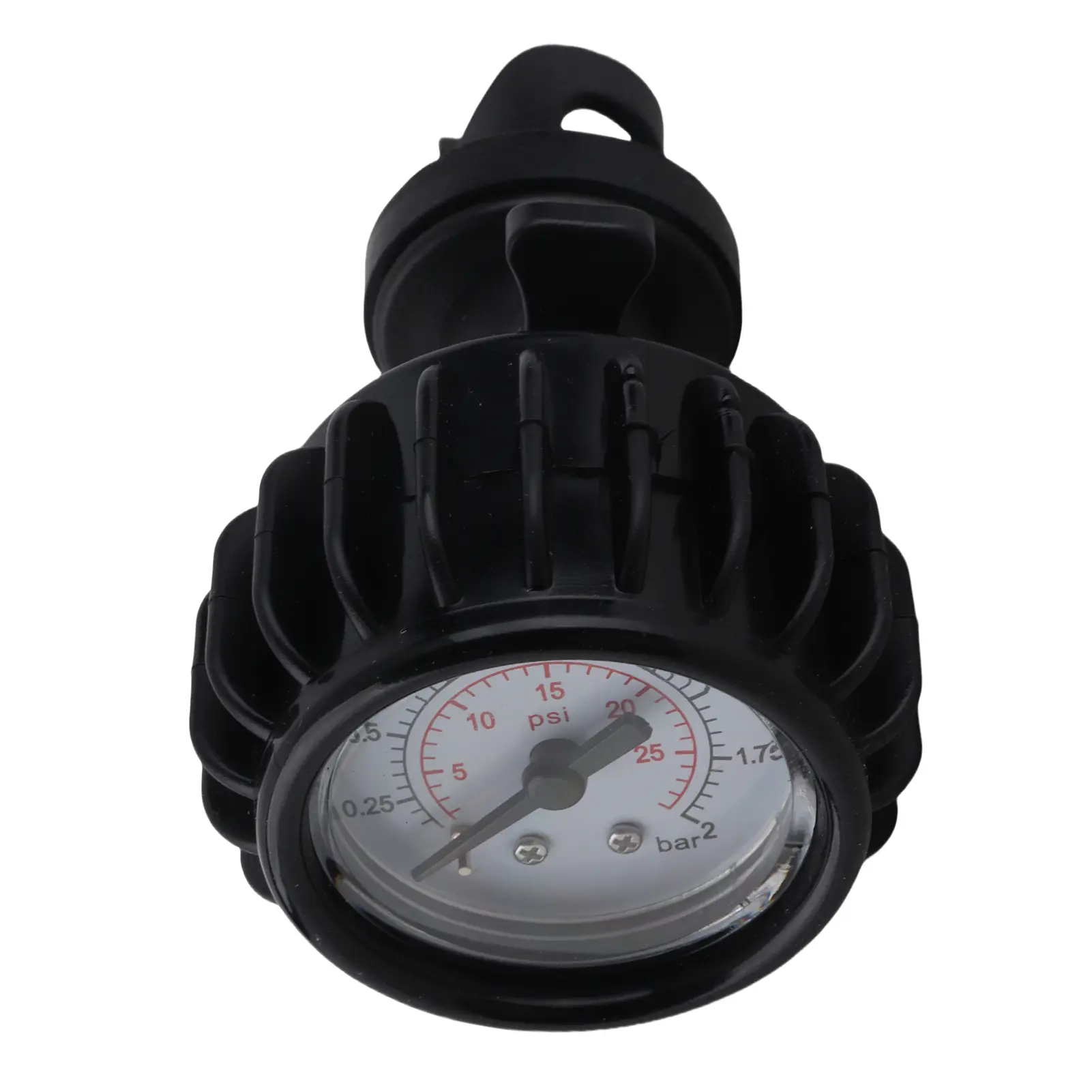 Inflatable Boat Barometer 0-2 BAR or 0-30 PSI Measuring Ranges Rubber Dinghy Unidirectional Pressure Gauge Measuring Tool