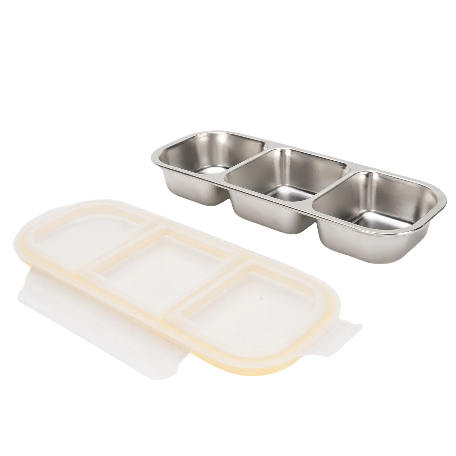 Outdoor Camping Lunch Box 600ml 700ml Stainless Steel Leakproof Lunch Container for Outdoor Picnics Camping