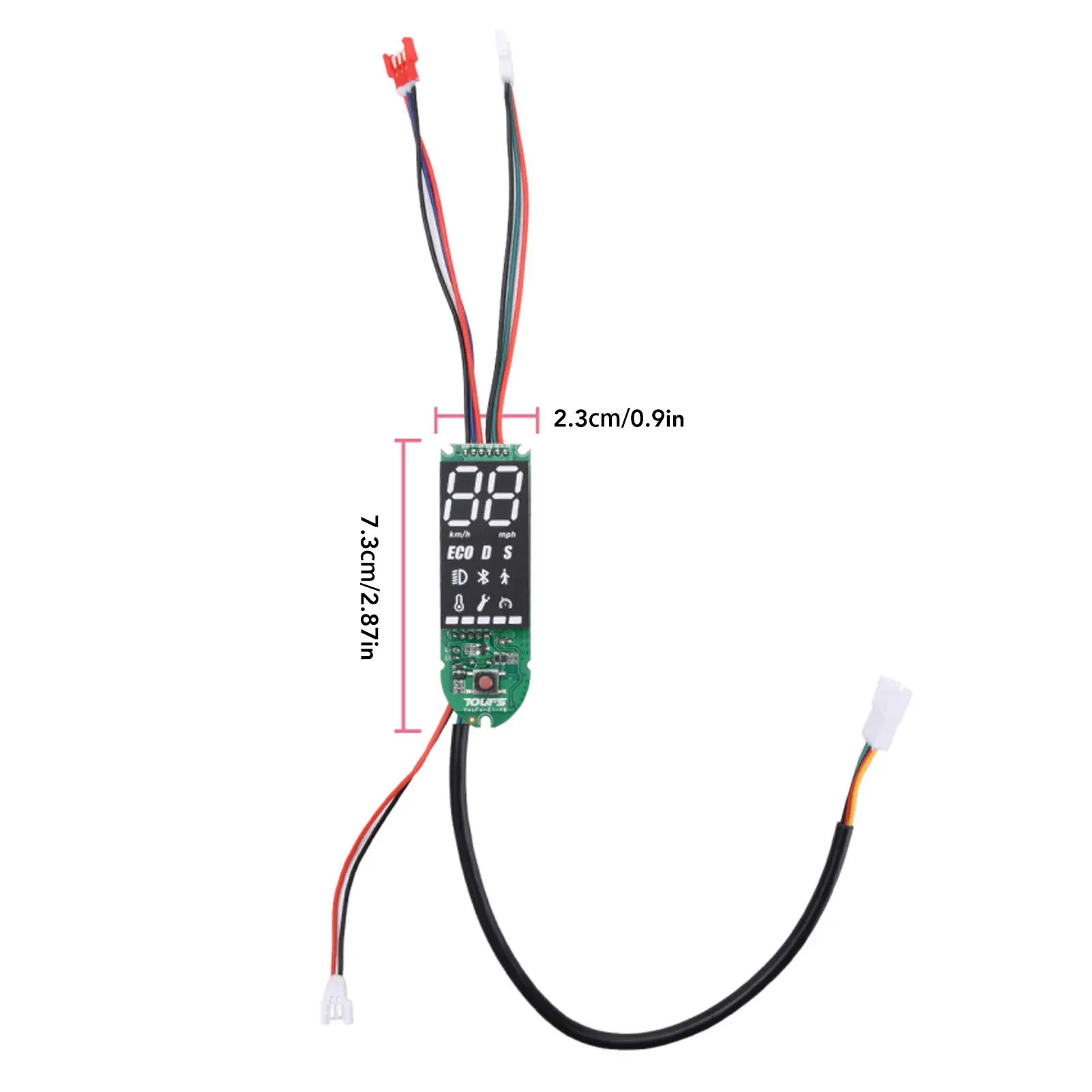 Electric Scooter Parts Electric Scooter Dashboard Circuit Board PCB Clear Display Bluetooth for 8.5-10in Electric Scooter