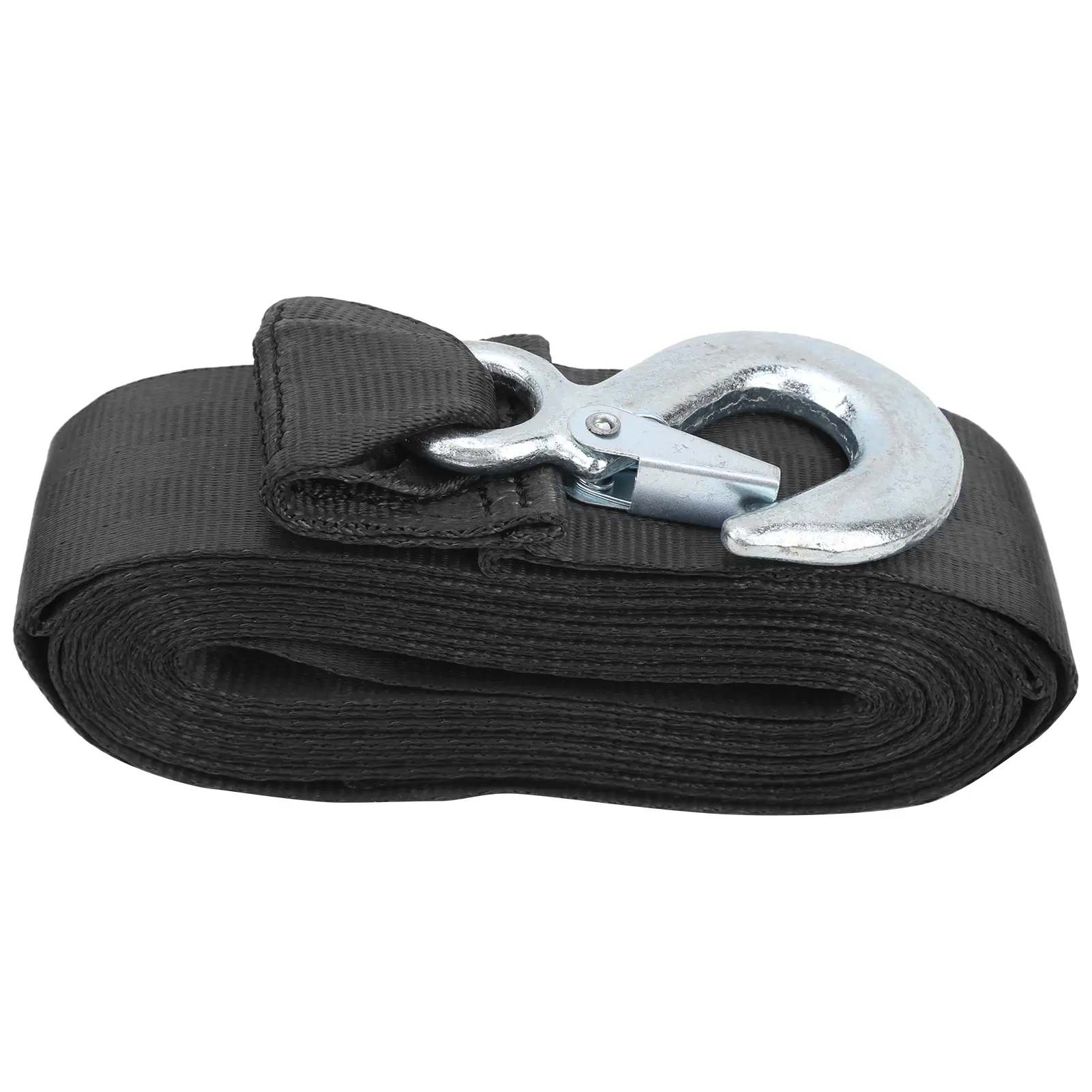 6m Winch Belt 5cm Width High Strength Polyester Trailer Belt Marine Winch Change Tape Heavy Hook Safety Belt