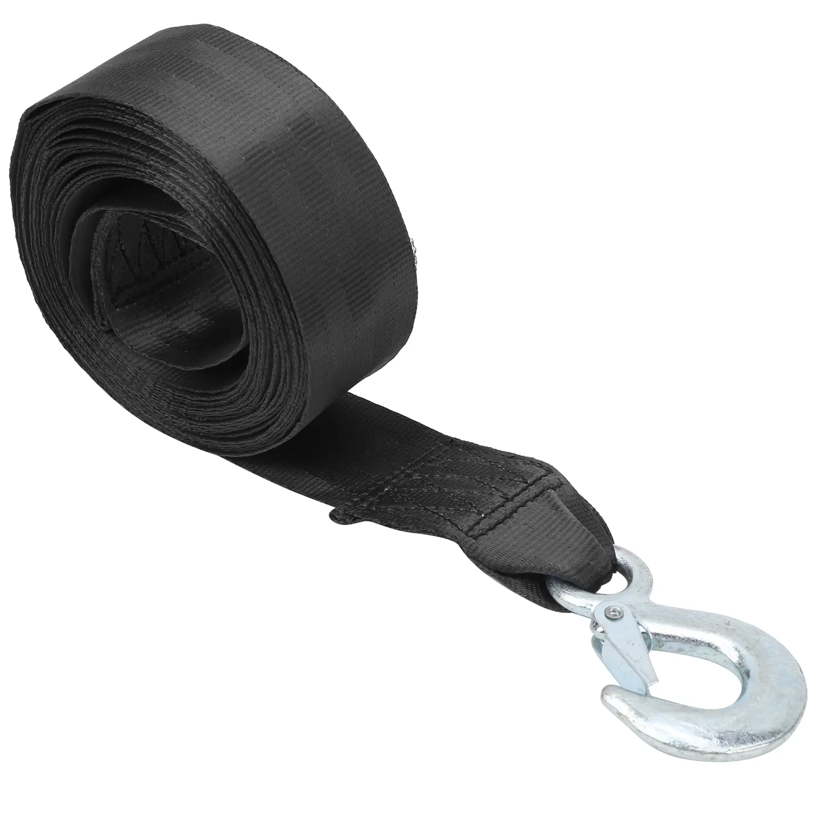 6m Winch Belt 5cm Width High Strength Polyester Trailer Belt Marine Winch Change Tape Heavy Hook Safety Belt