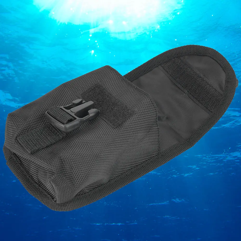 Dive Weight Pocket Diving Weight Pack Oxford Cloth Scuba Diving Spare Weight Storage Bag Pocket with Quick Release Buckle Black