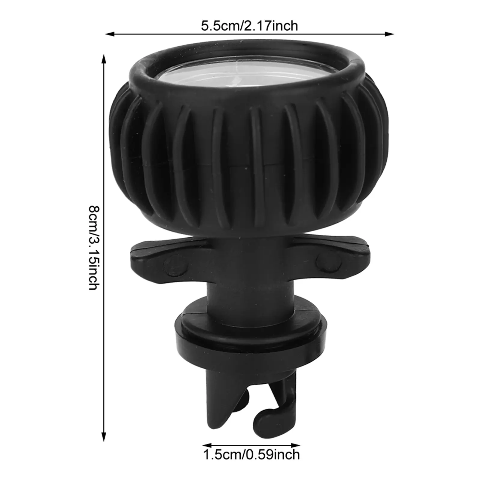 30PSI Inflatable Boat Single Barometer Rubber Dinghy Air Pressure Gauge Measurement for Outdoor Projects Rafting Surfing