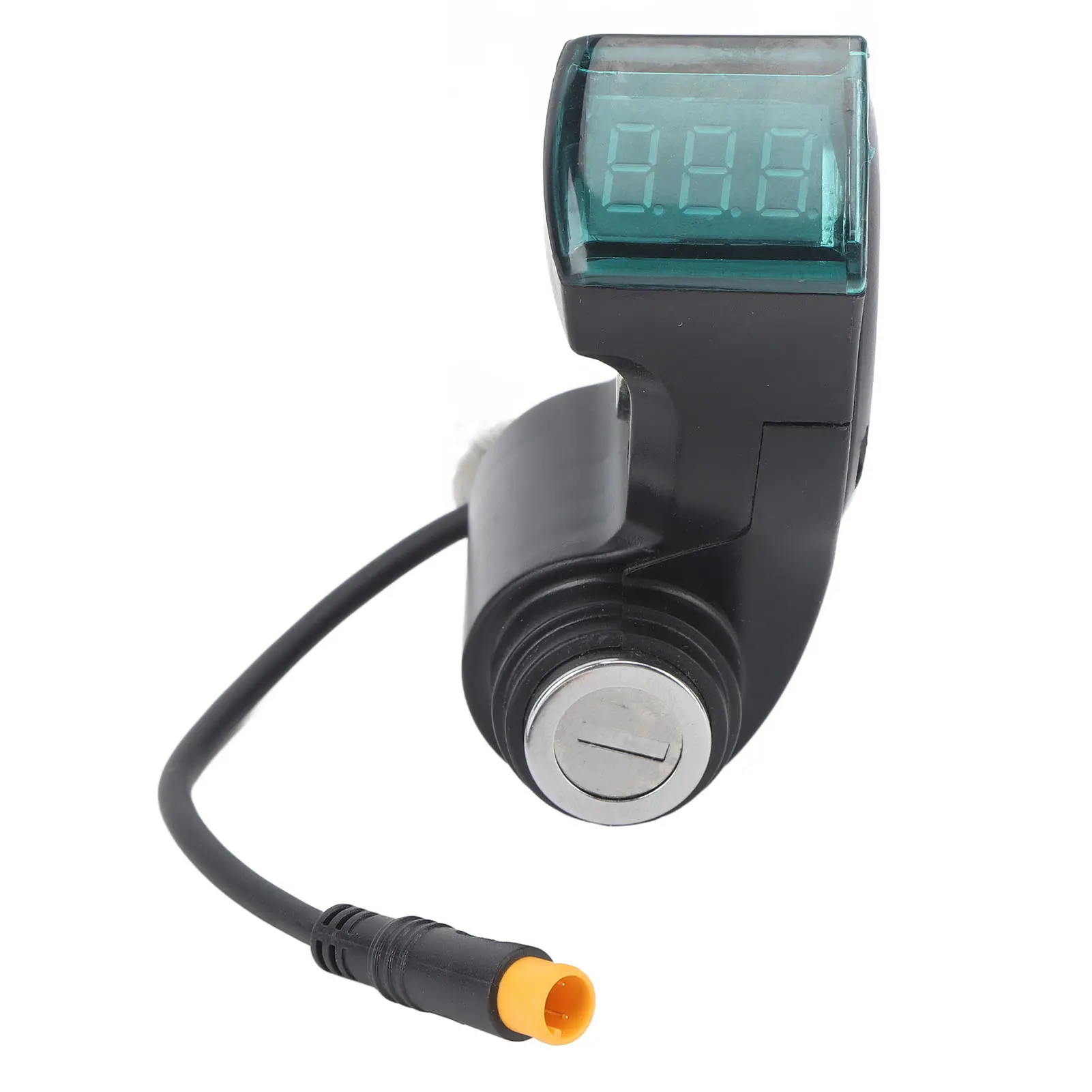 Electric Scooter Key Switch Lock Waterproof 3 Pin 10 Inch Scooter Digital Display Switch Lock ABS with 2 Keys for Maintenance