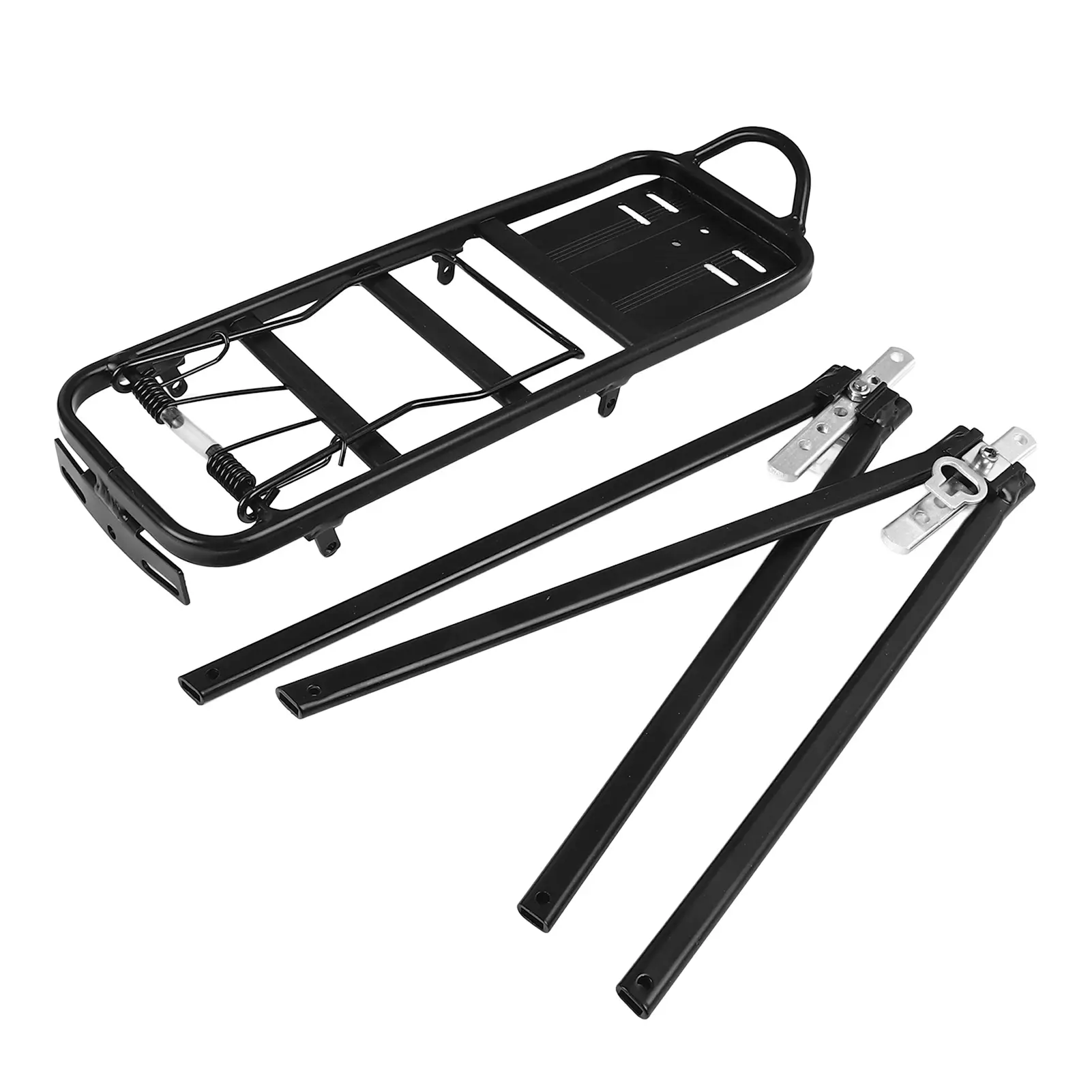 Rear Bike Rack Cargo Rack Aluminium Alloy 154lb Load Bike Luggage Rack for V Brake Disc Brake MTB Road Bikes Folding Bikes