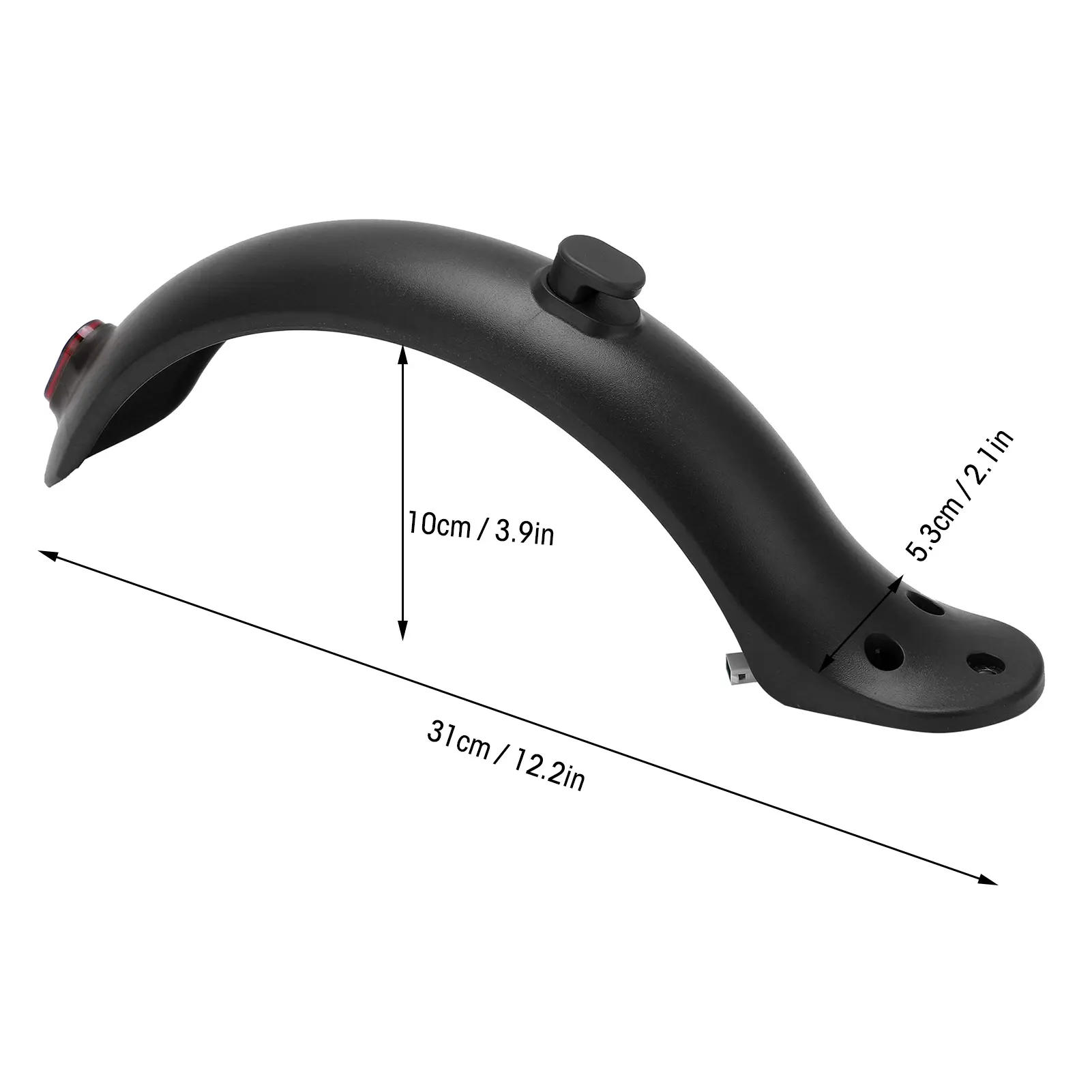 Electric Scooter Rear Fender Mugguard with Hook and Taillight for Xiaomi M365 for M365 PRO Electric Scooter Accessories
