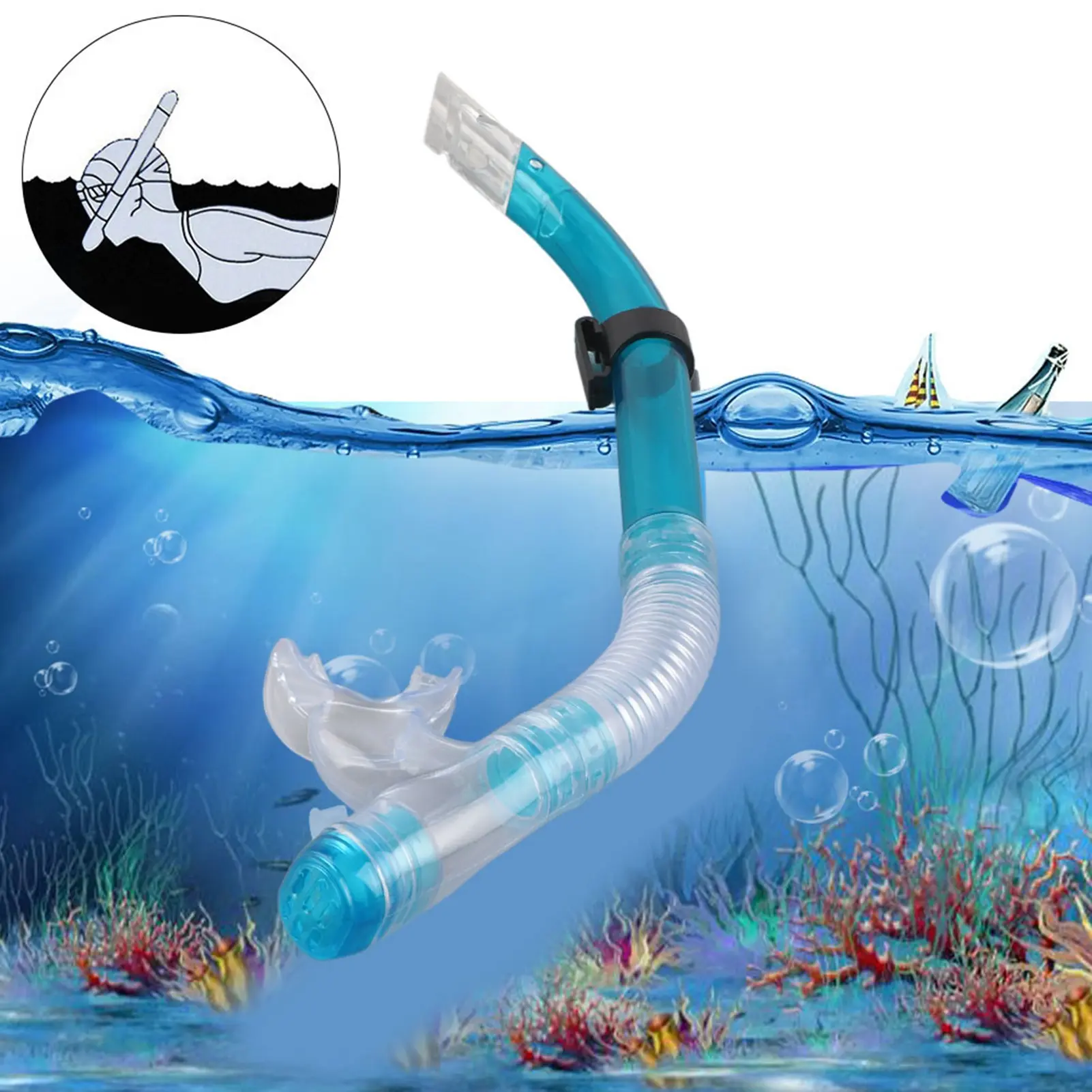 Diving Breathing Tube Diving Swimming Equipment Professional Diving Snorkeling Breathing Tube Semi Dry Diving Swimming Equipment