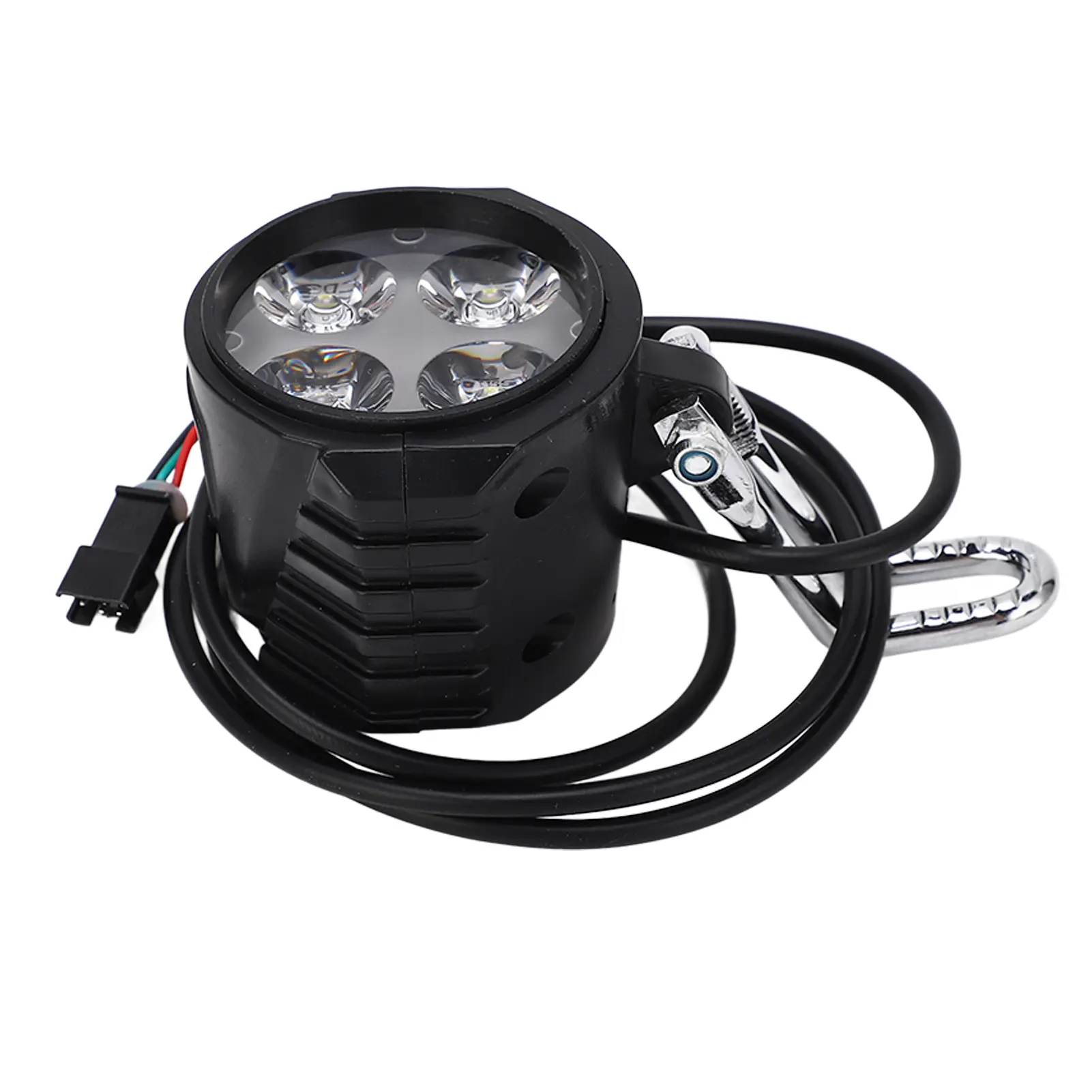 10 Inch Electric Scooter Front Light 2 in 1 Electric Bike Horn Headlight 12-72V Easy to Install for Cycling Accessories