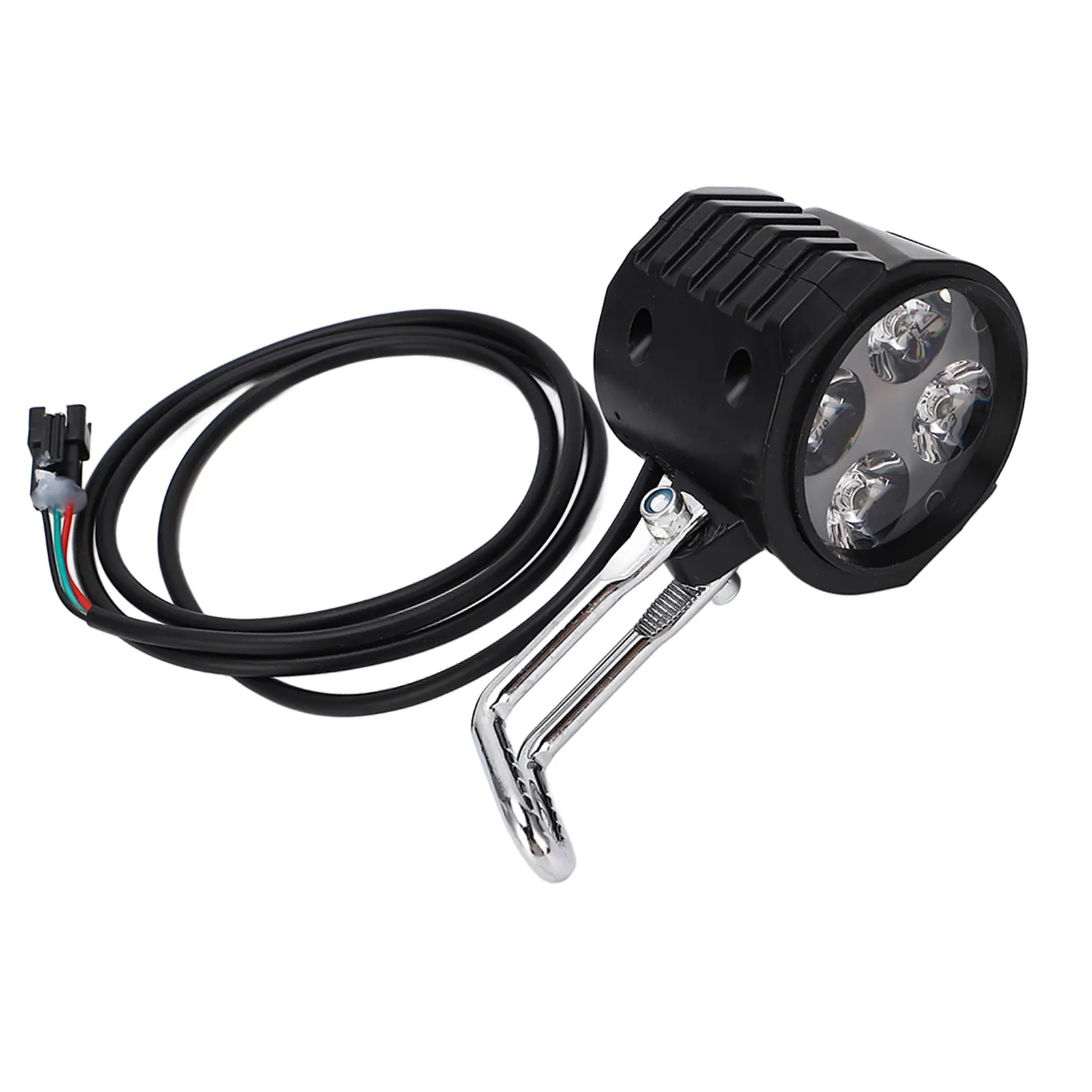 10 Inch Electric Scooter Front Light 2 in 1 Electric Bike Horn Headlight 12-72V Easy to Install for Cycling Accessories