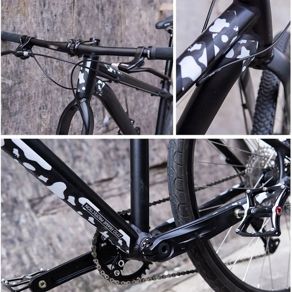 Bike Frame Protector Bike Protective Sticker Bicycle Frame Protector Stickers Scratch Resistant Road Bike Frame Covers