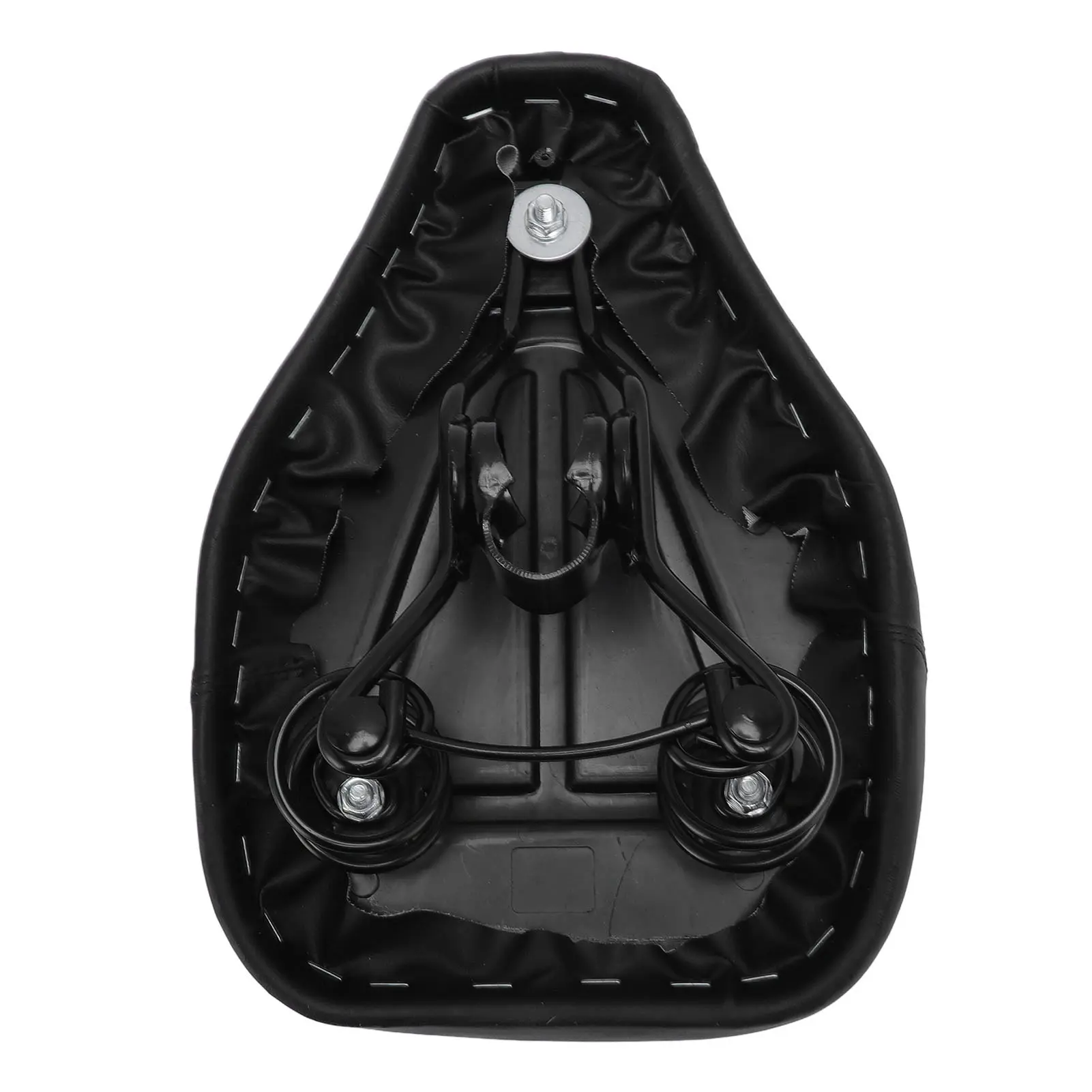 Electric Scooter Seat Double Layer Shock Absorption Thickened Dual Spring Foldable Scooter Seat Replacement for Kugoo M5