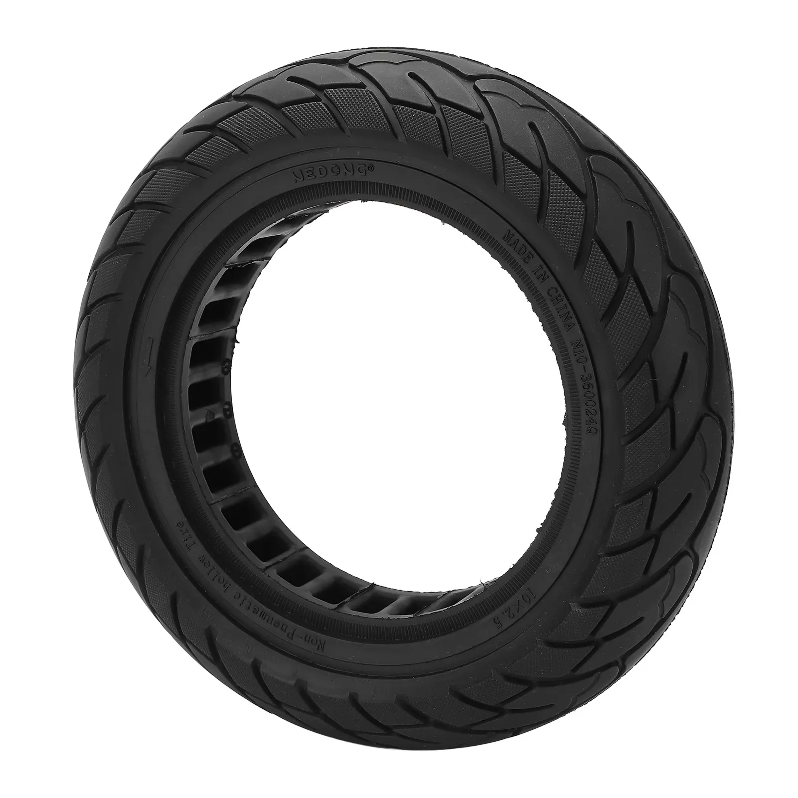 10x2.5 Inch Electric Scooter Solid Tire Rubber Hollow Design Scooter Tubeless Tire Replacement for Xiaomi M365 for KUGOO M4