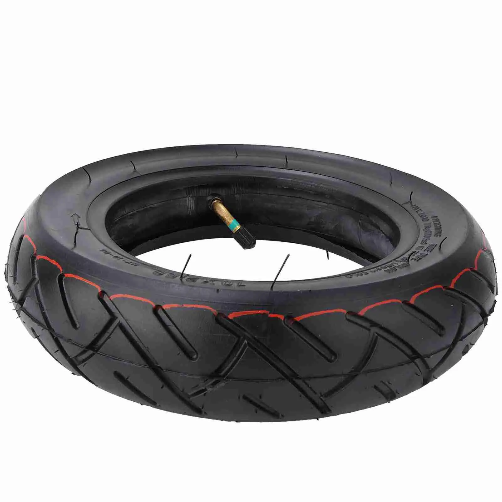 10 x 2.5inch Outer Tire and Inner Tube Set Rubber Inflatable Tyre Replacement for Electric Scooter