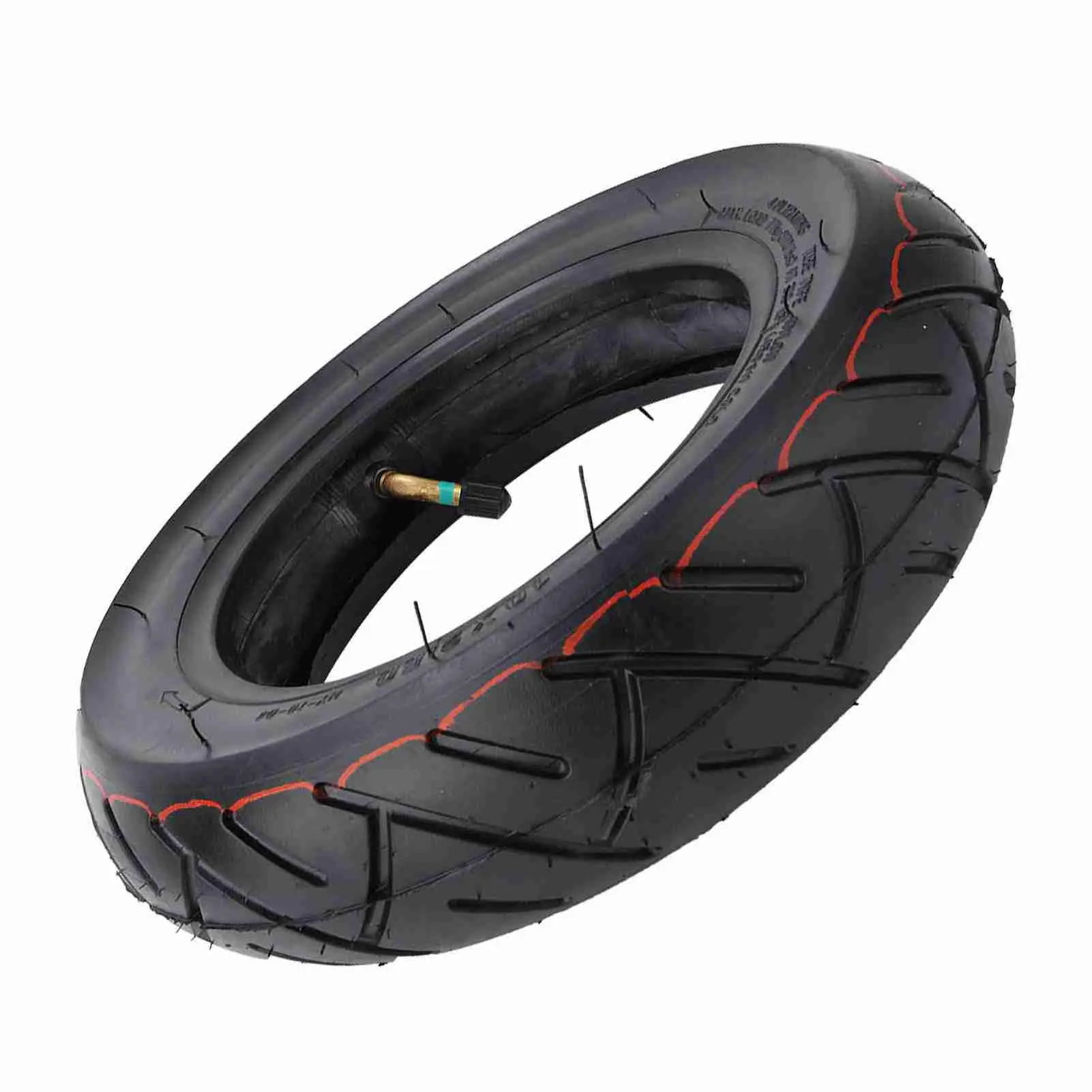 10 x 2.5inch Outer Tire and Inner Tube Set Rubber Inflatable Tyre Replacement for Electric Scooter