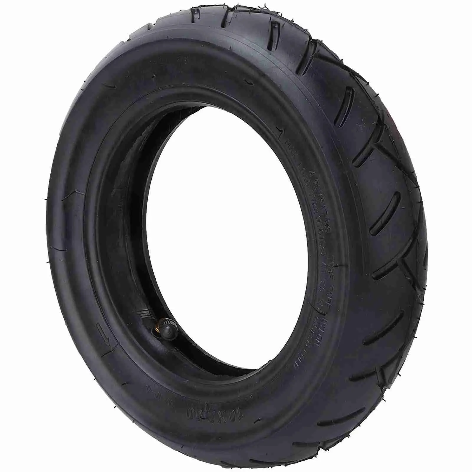 10 x 2.5inch Outer Tire and Inner Tube Set Rubber Inflatable Tyre Replacement for Electric Scooter