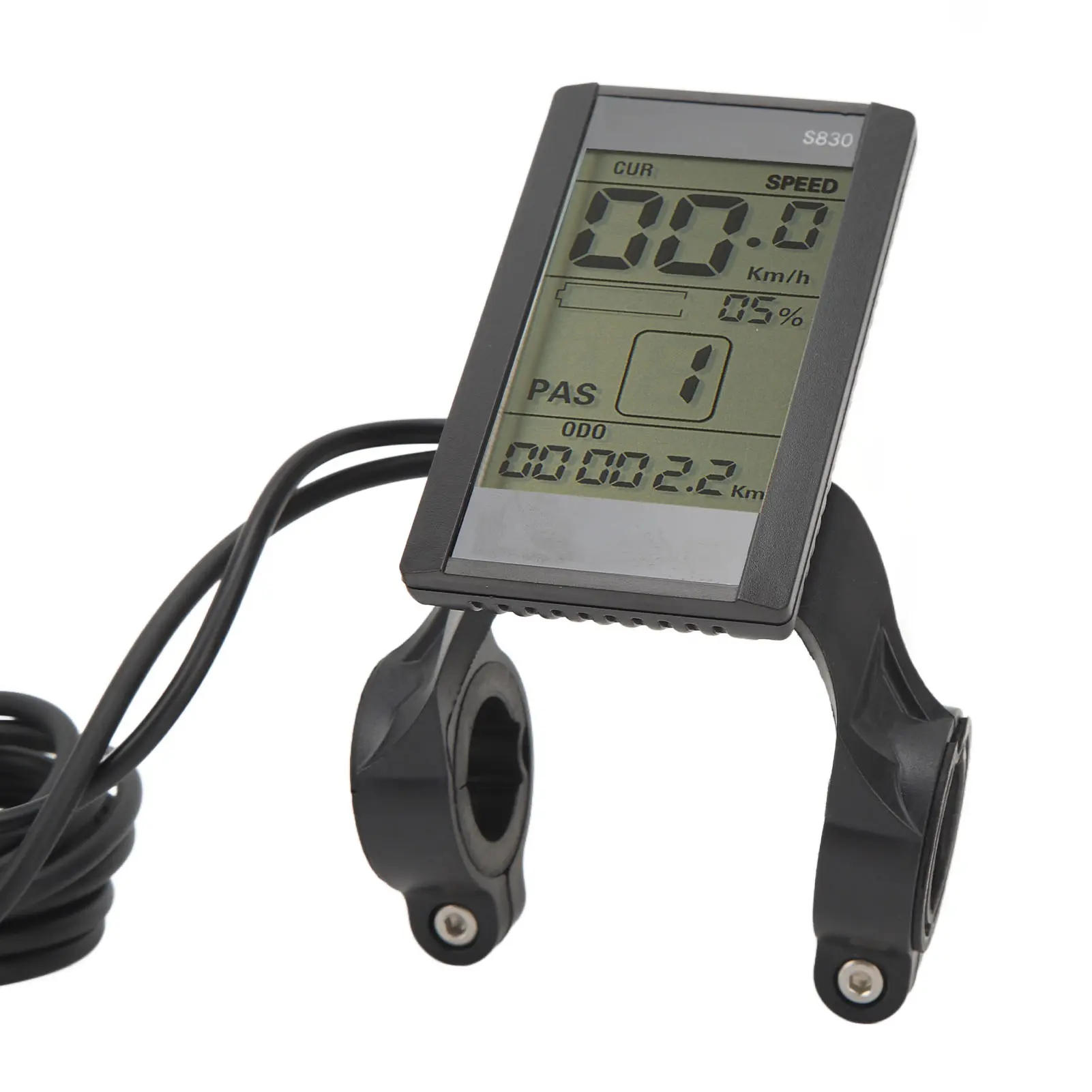 Electric Bike LCD Display Meter 24V 36V 48V Waterproof Multifunctional S830 LCD Display for 22.2mm Handlebars