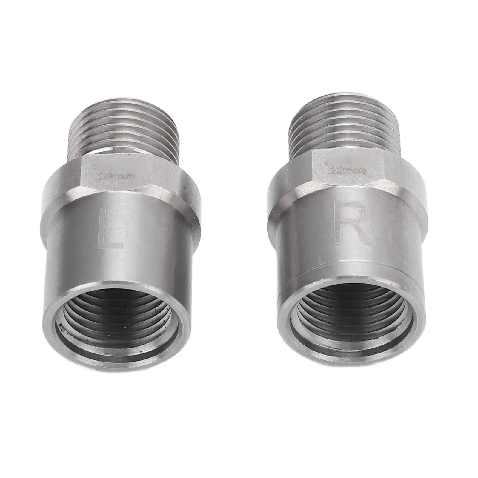 20mm Bike Pedal Extender Stainless Steel Bicycle Extended Pedal Spacer Easy Installation for Mountain Road Bike