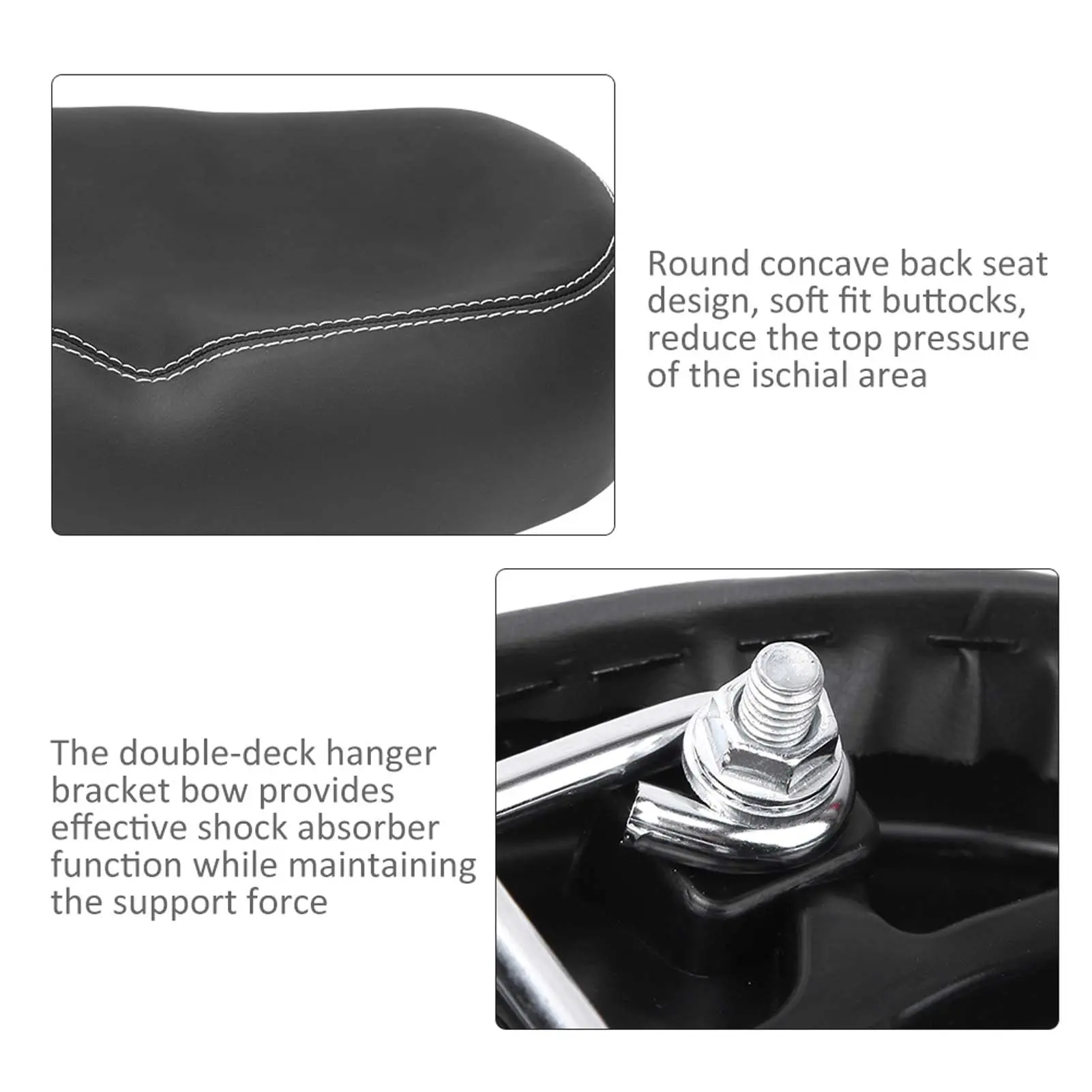 Bicycle Saddle Woman Comfortable Widen No Nasal Bike Seat Saddle Replacement Cycling Accessory for Mountain Road Bicycle
